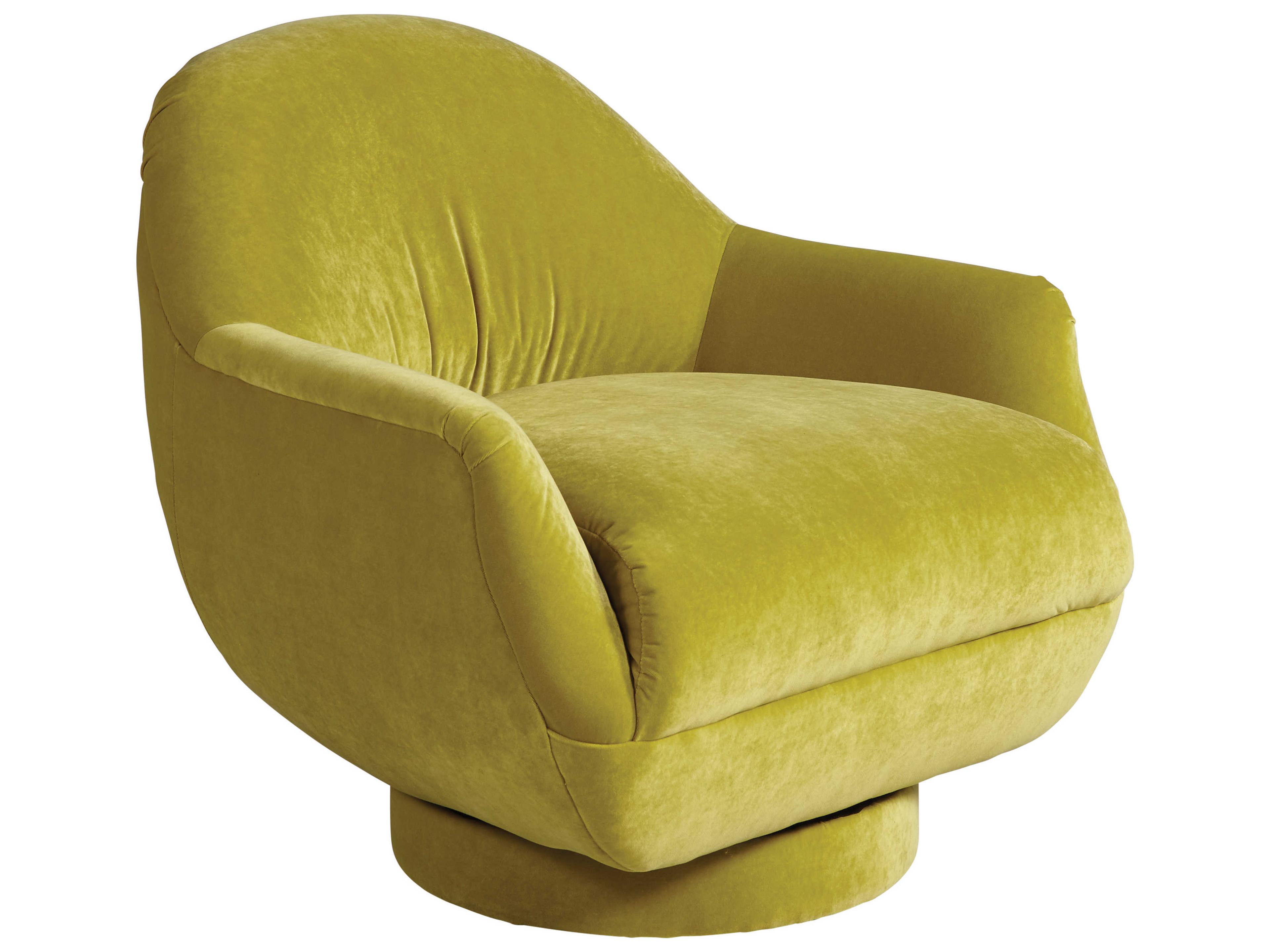 Lillian August Upholstery Celine Swivel Fabric Accent Chair