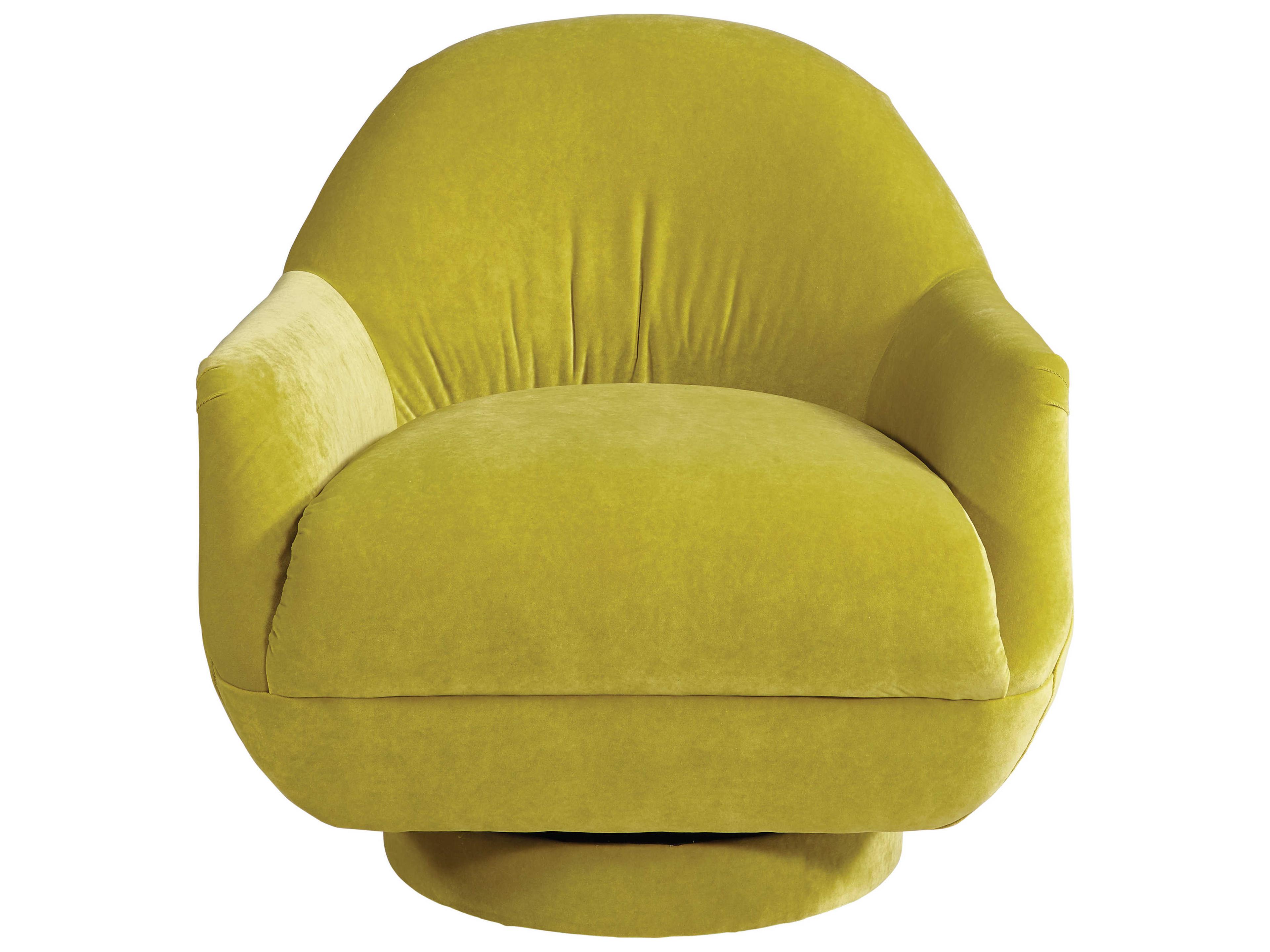 Lillian August Upholstery Celine Swivel Fabric Accent Chair