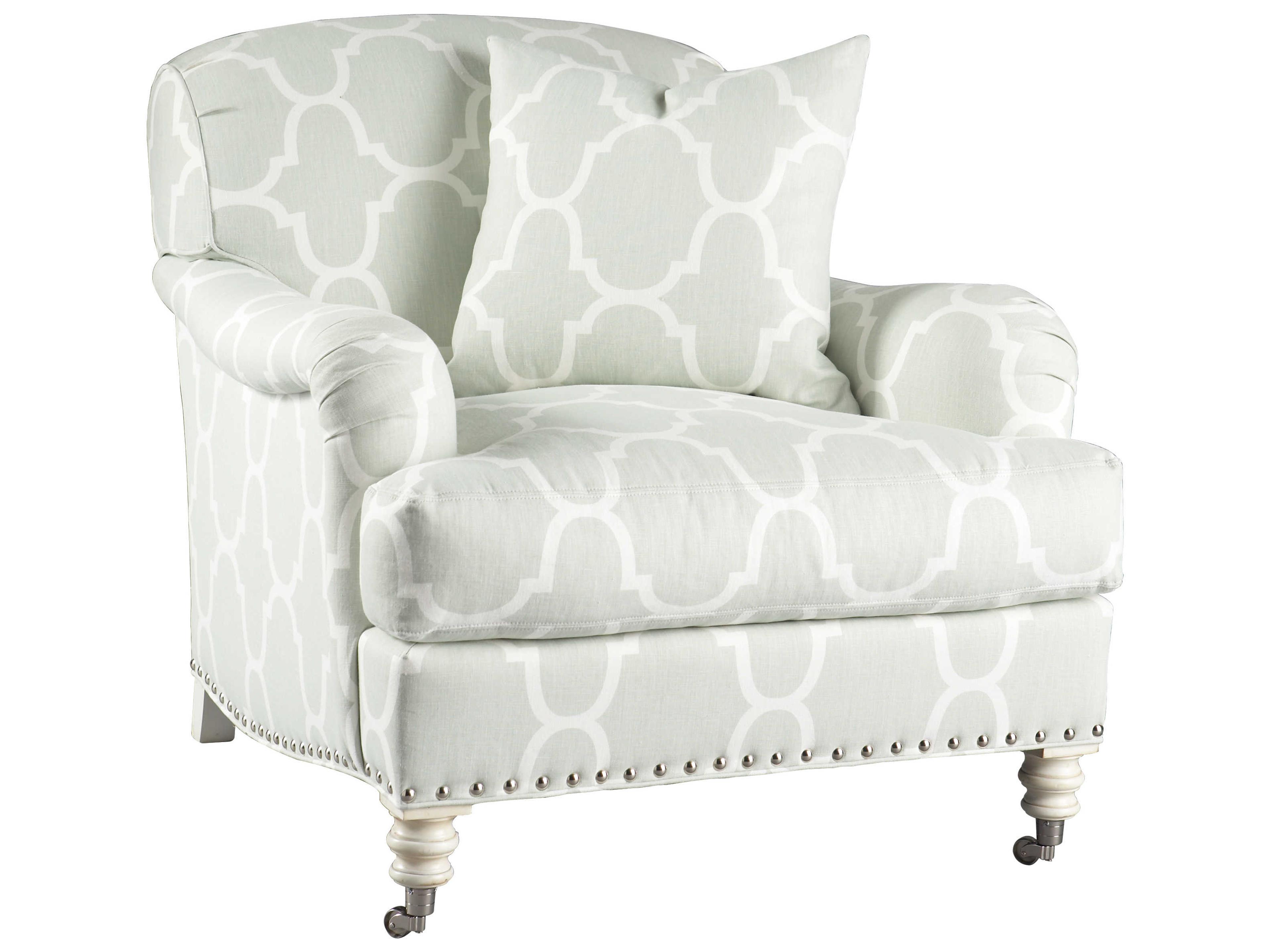 Lillian August Upholstery Albert Rolling Fabric Accent Chair