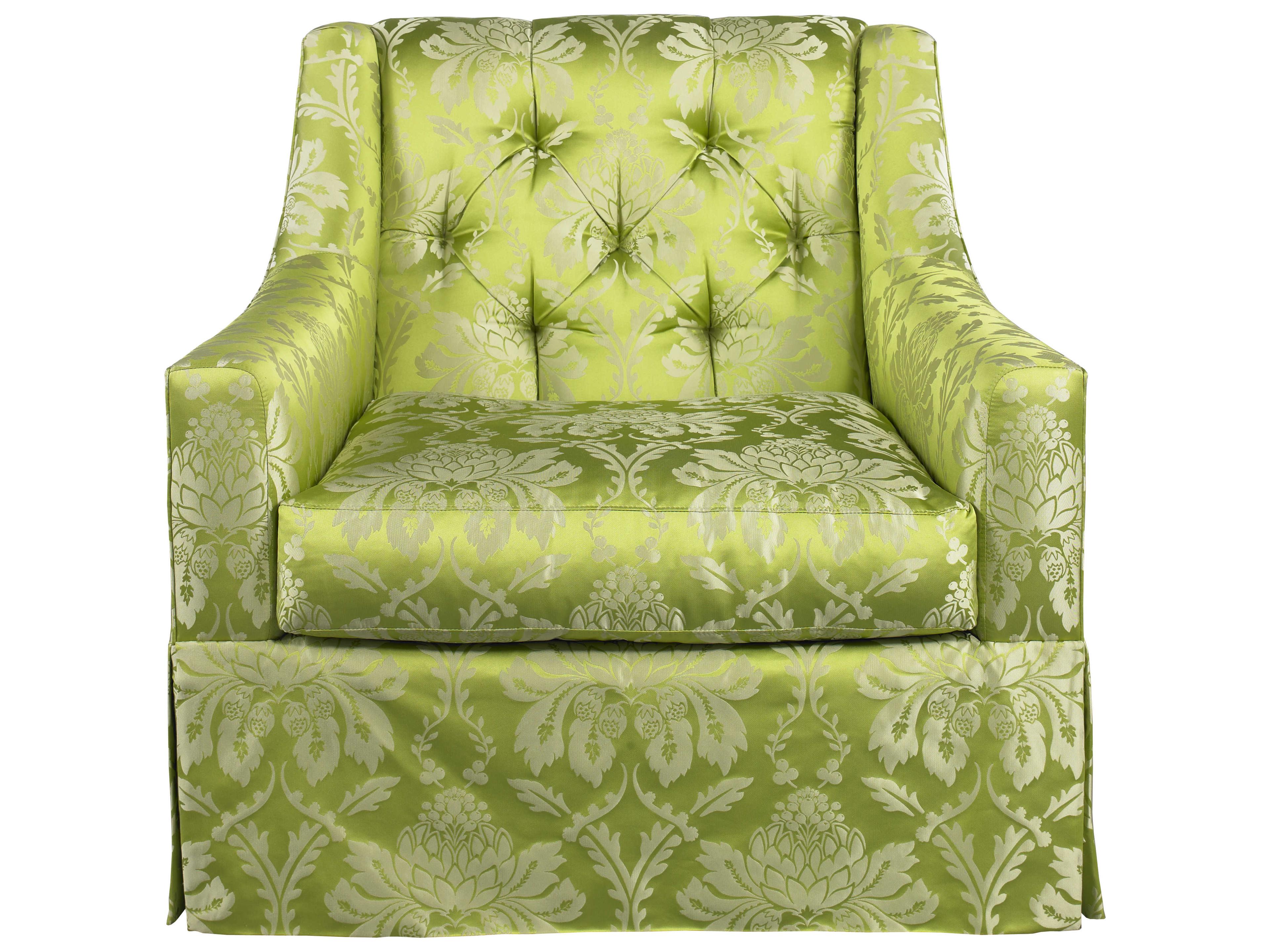 Lillian August Upholstery Camille Fabric Tufted Accent Chair