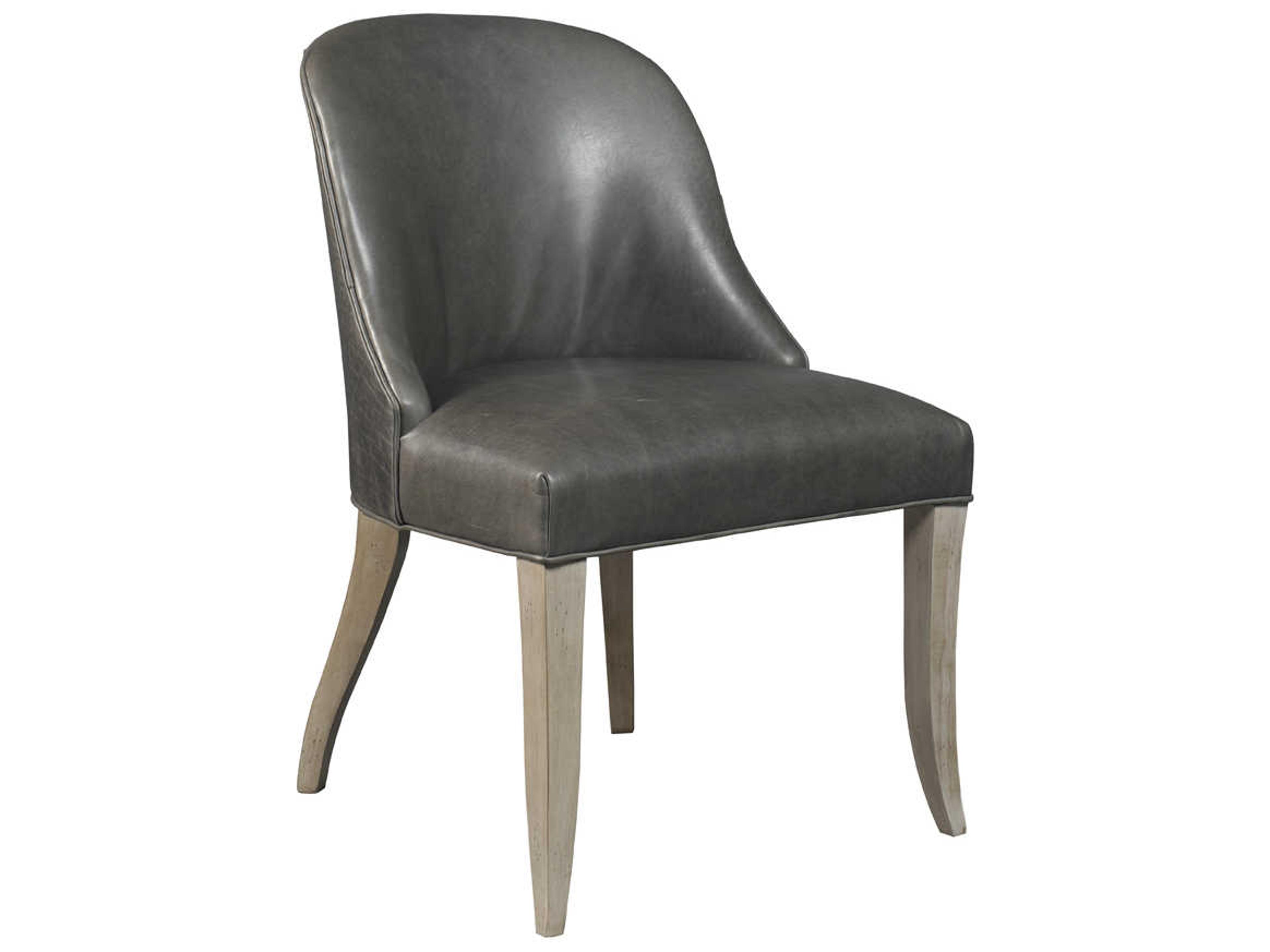 Upholstery Leather Gray Upholstered Side Dining Chair