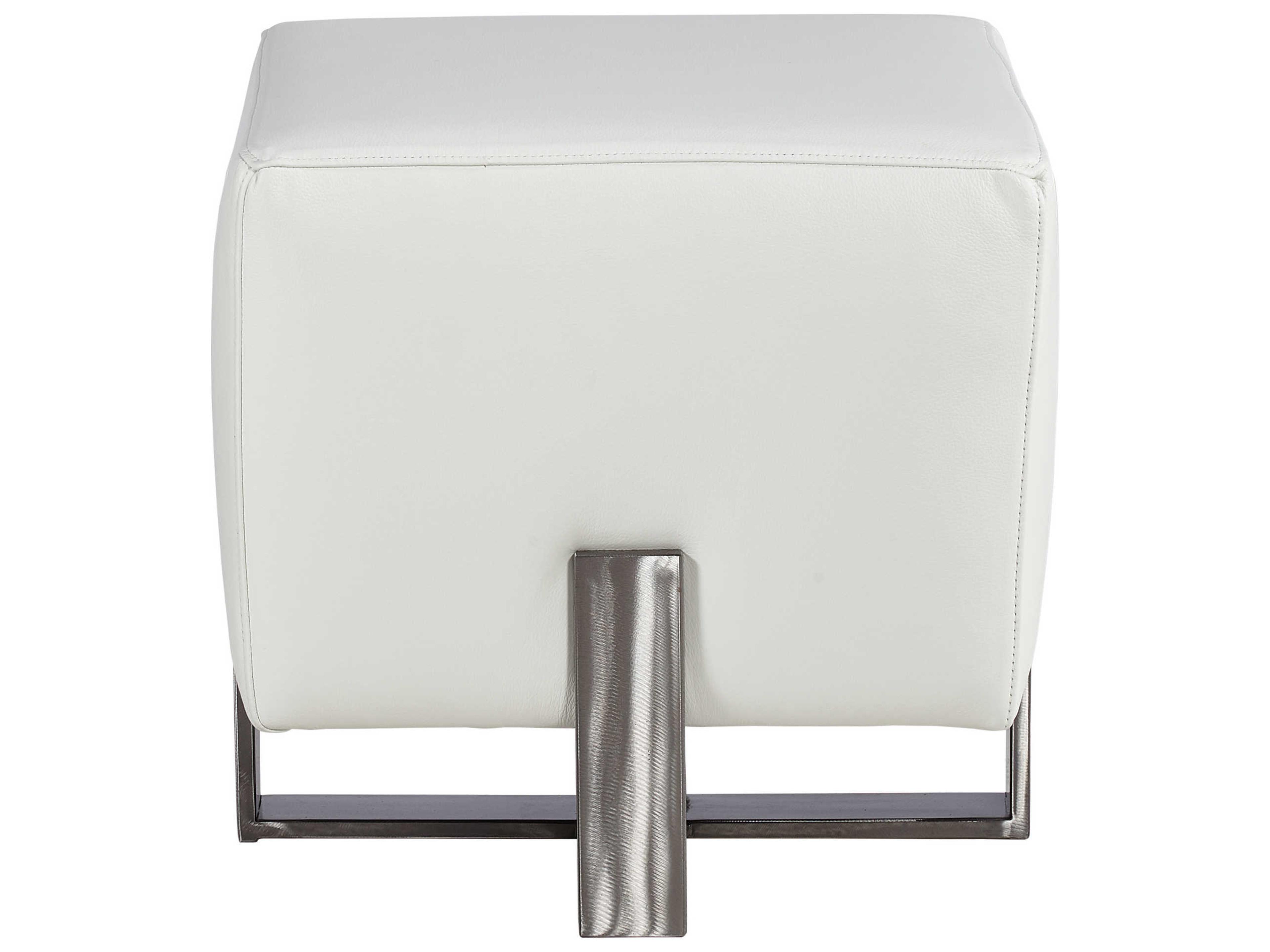 Lillian August Modern Living Leather Ottoman