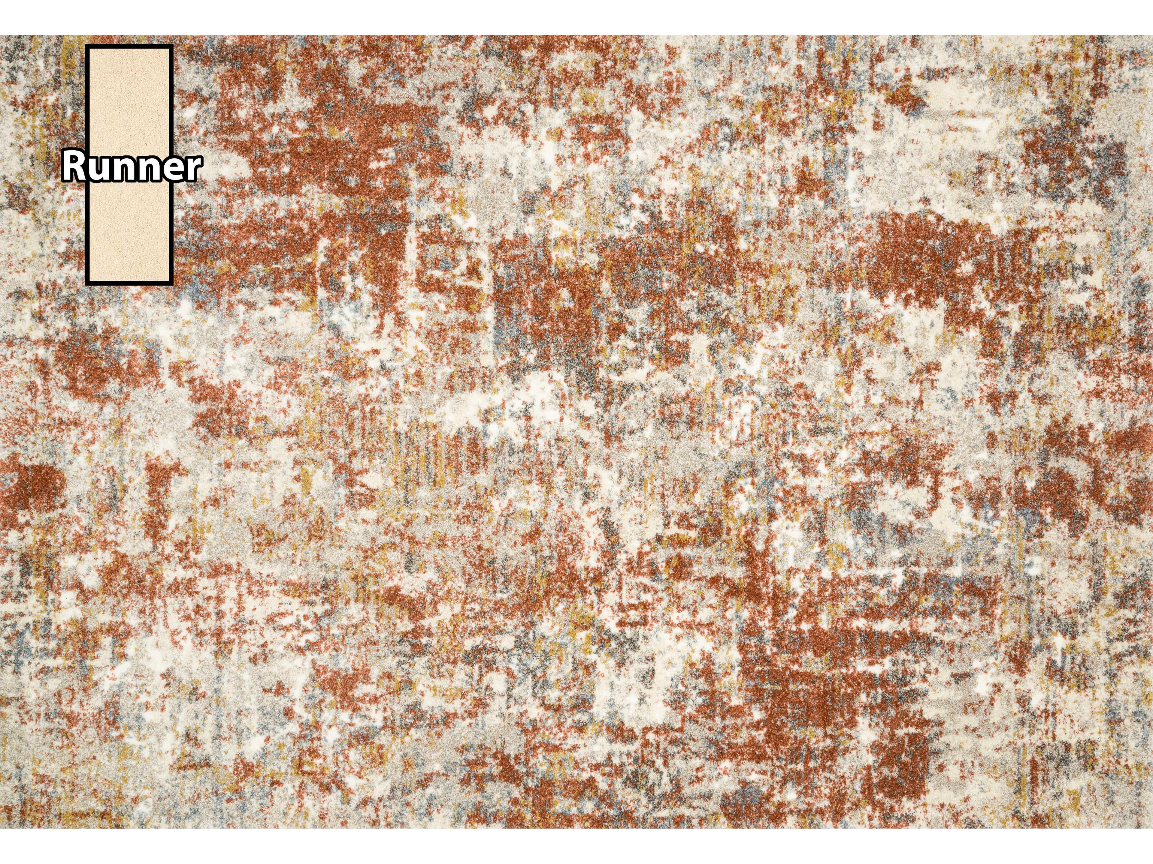 Landscape Runner Abstract Rust