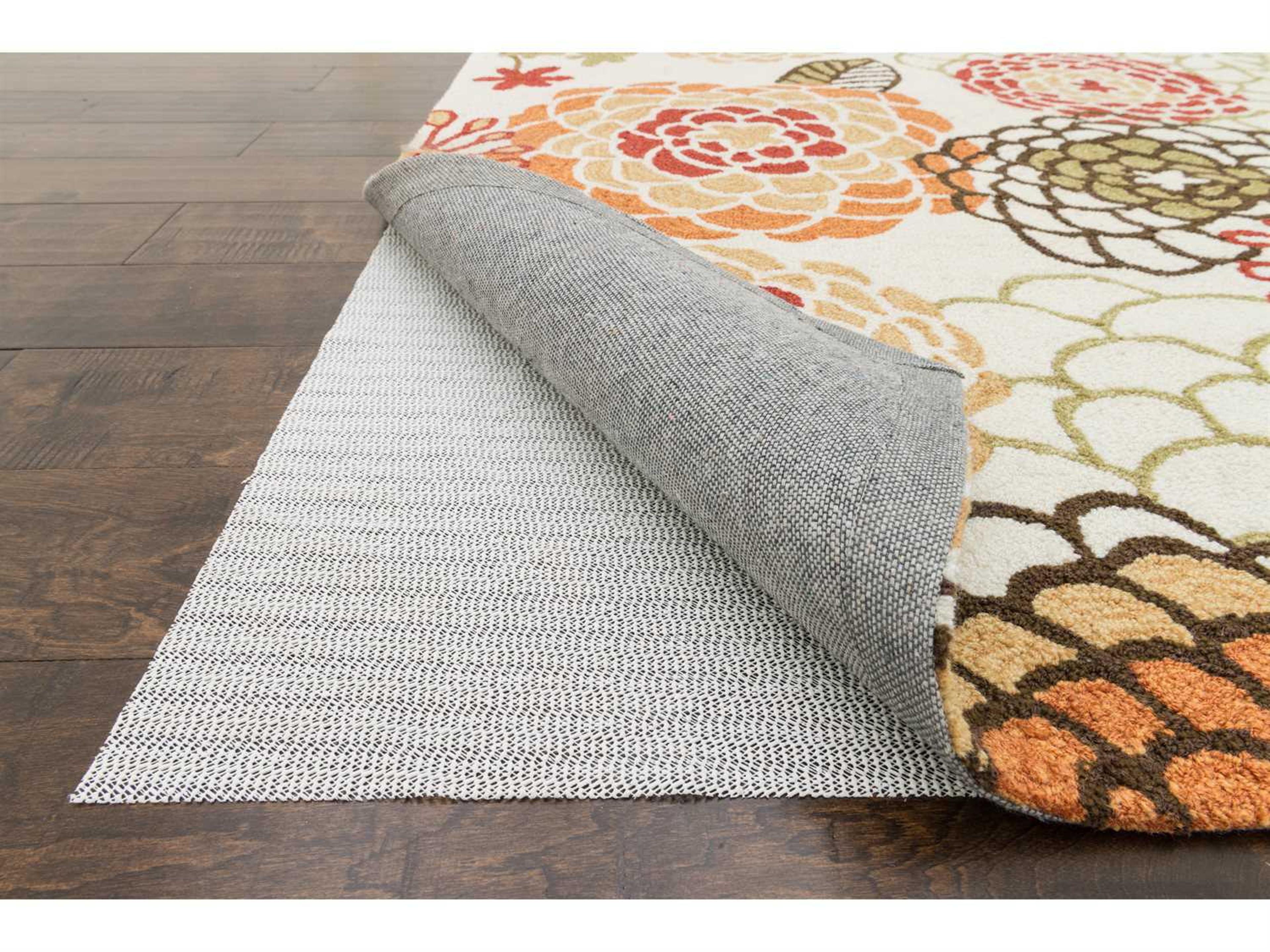 Beige 2' x 4' Rectangular Rug Pad