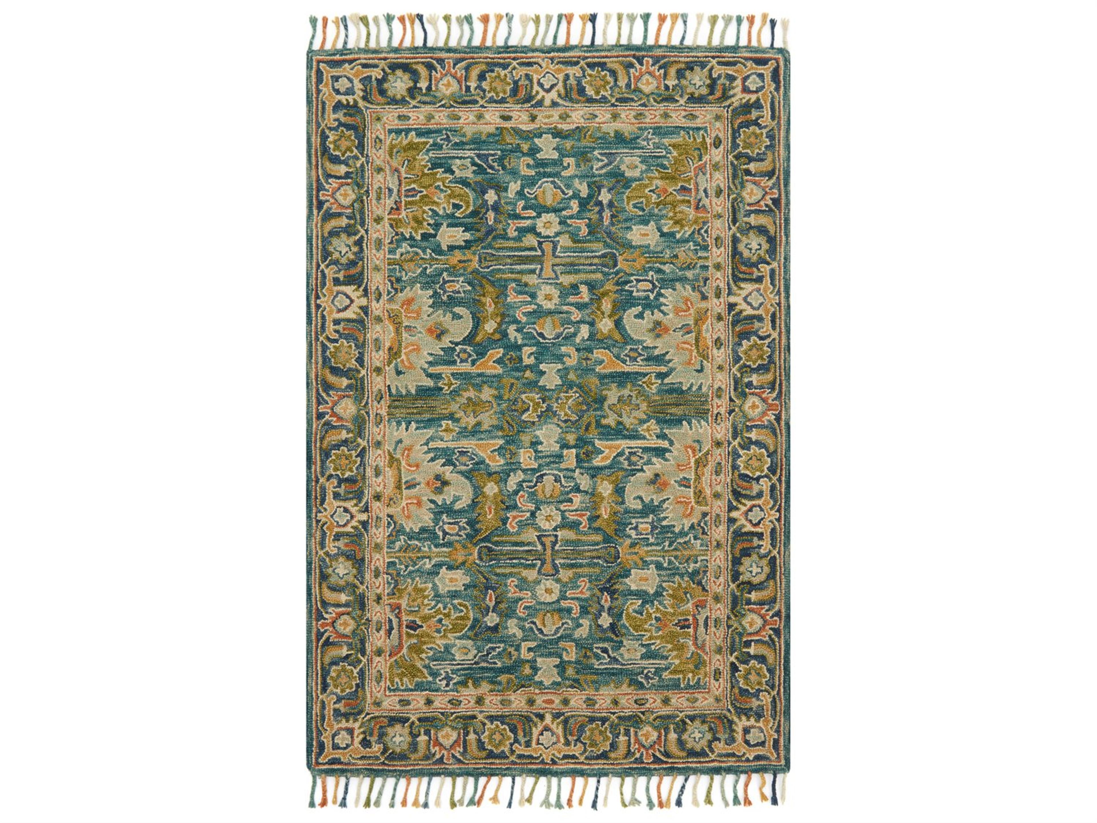 Zharah Area Rug Blue Navy Floral