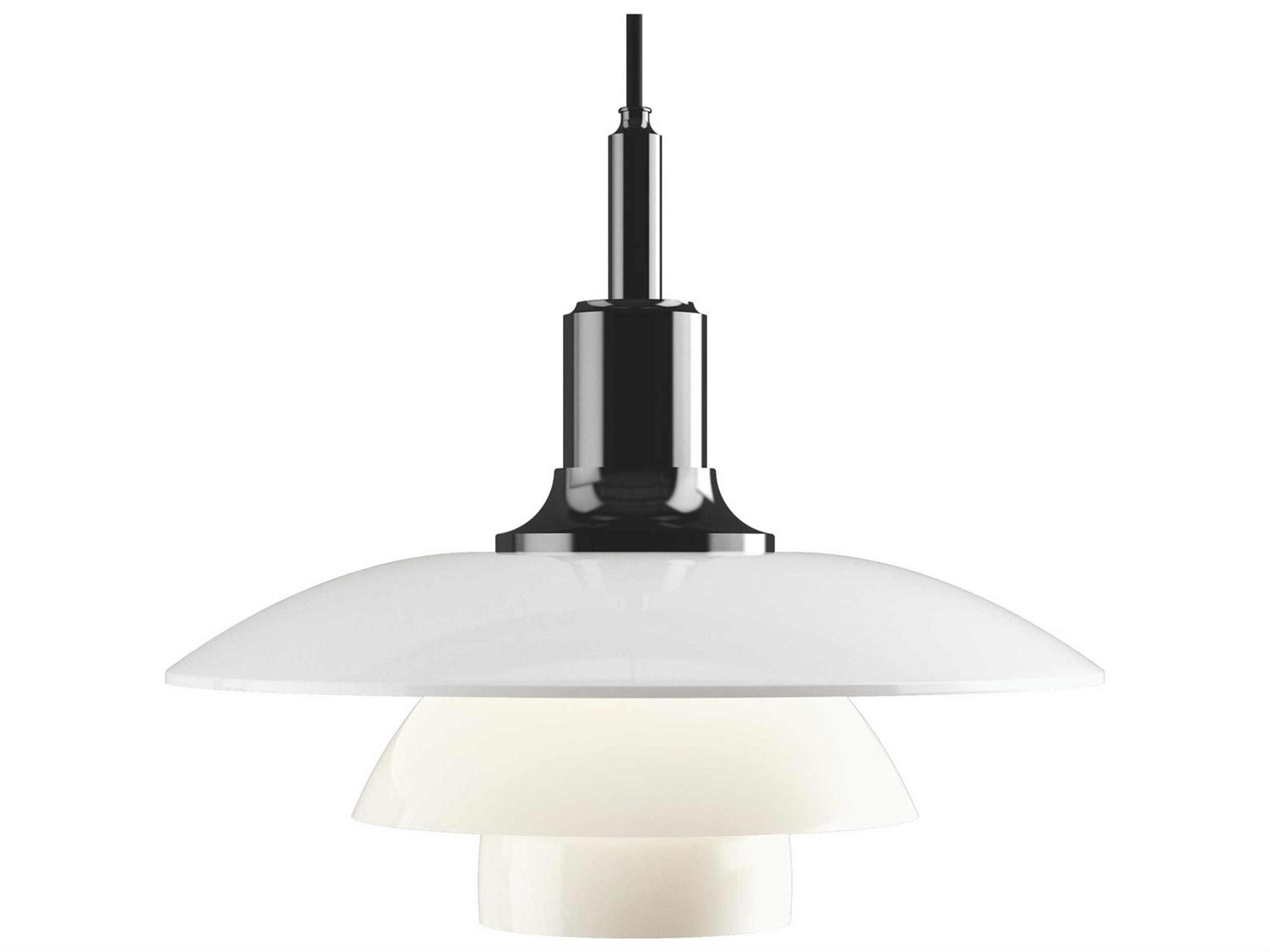 PH-3/3 1-Light Black LED Tiered Mini Pendant