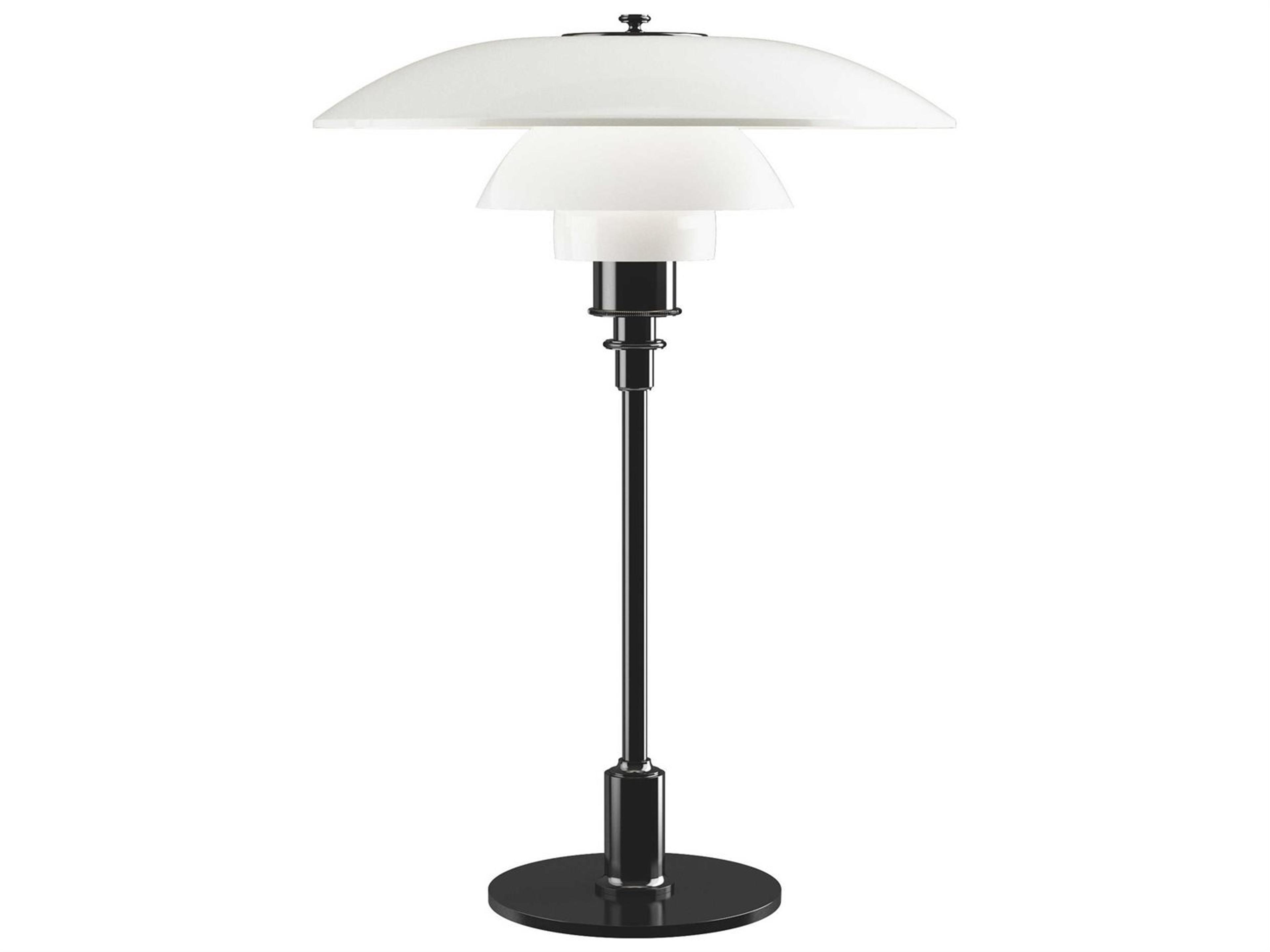 PH 3 1 2 - 2 1 2 Glass Table Lamp Black Metallised