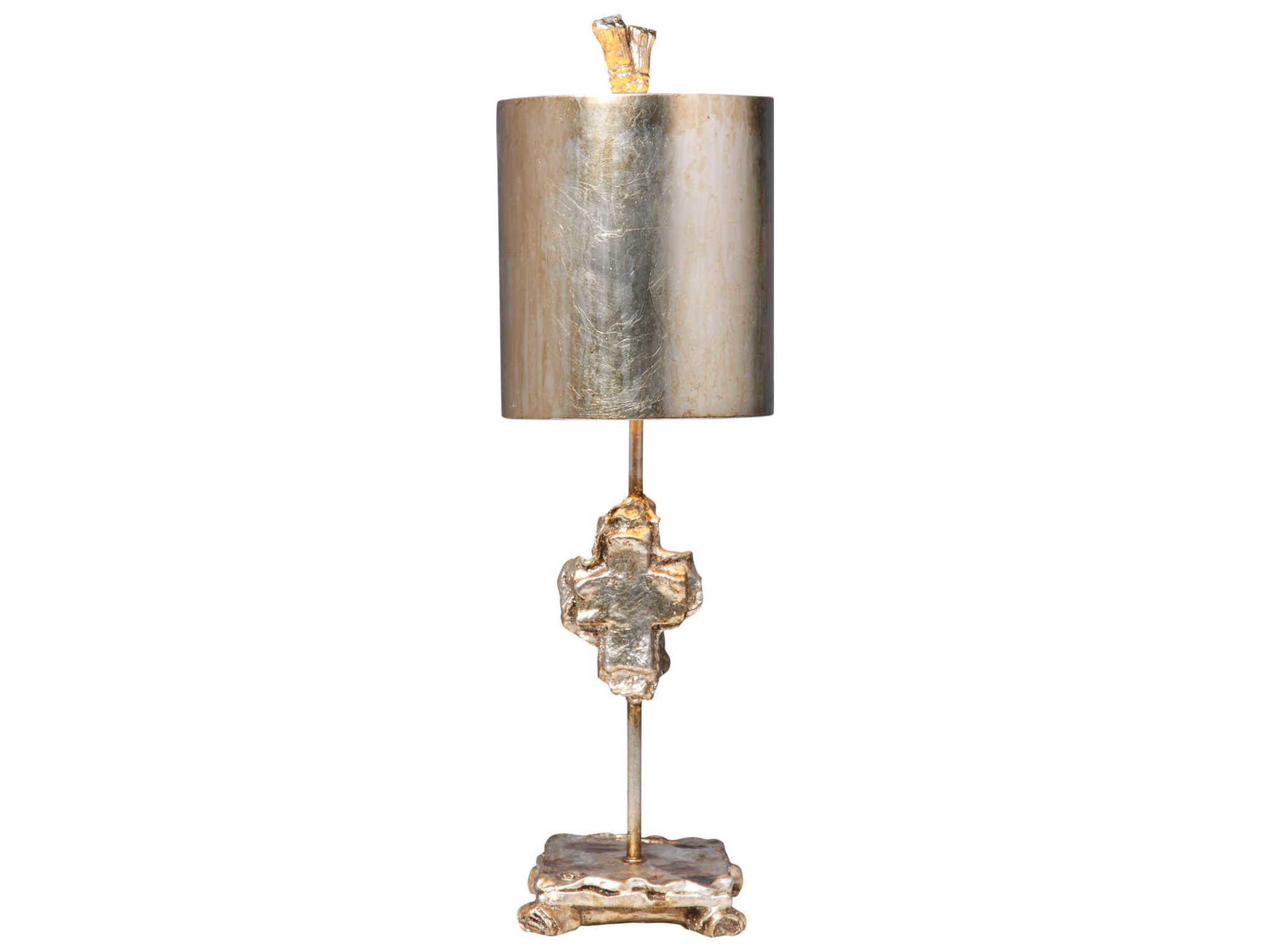 Cross Silver Leaf Table Lamp