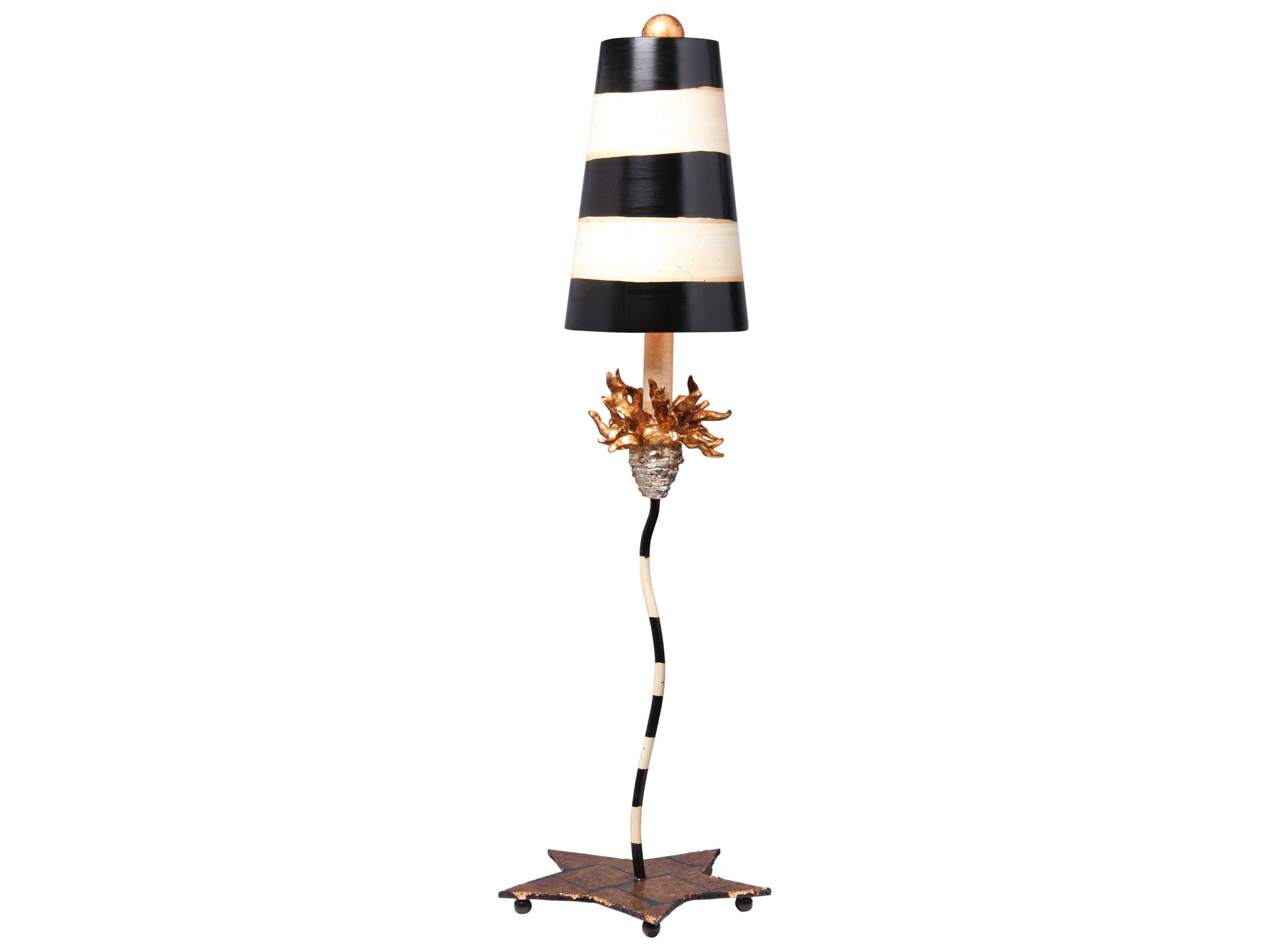 La Fleur Black Buffet Lamp