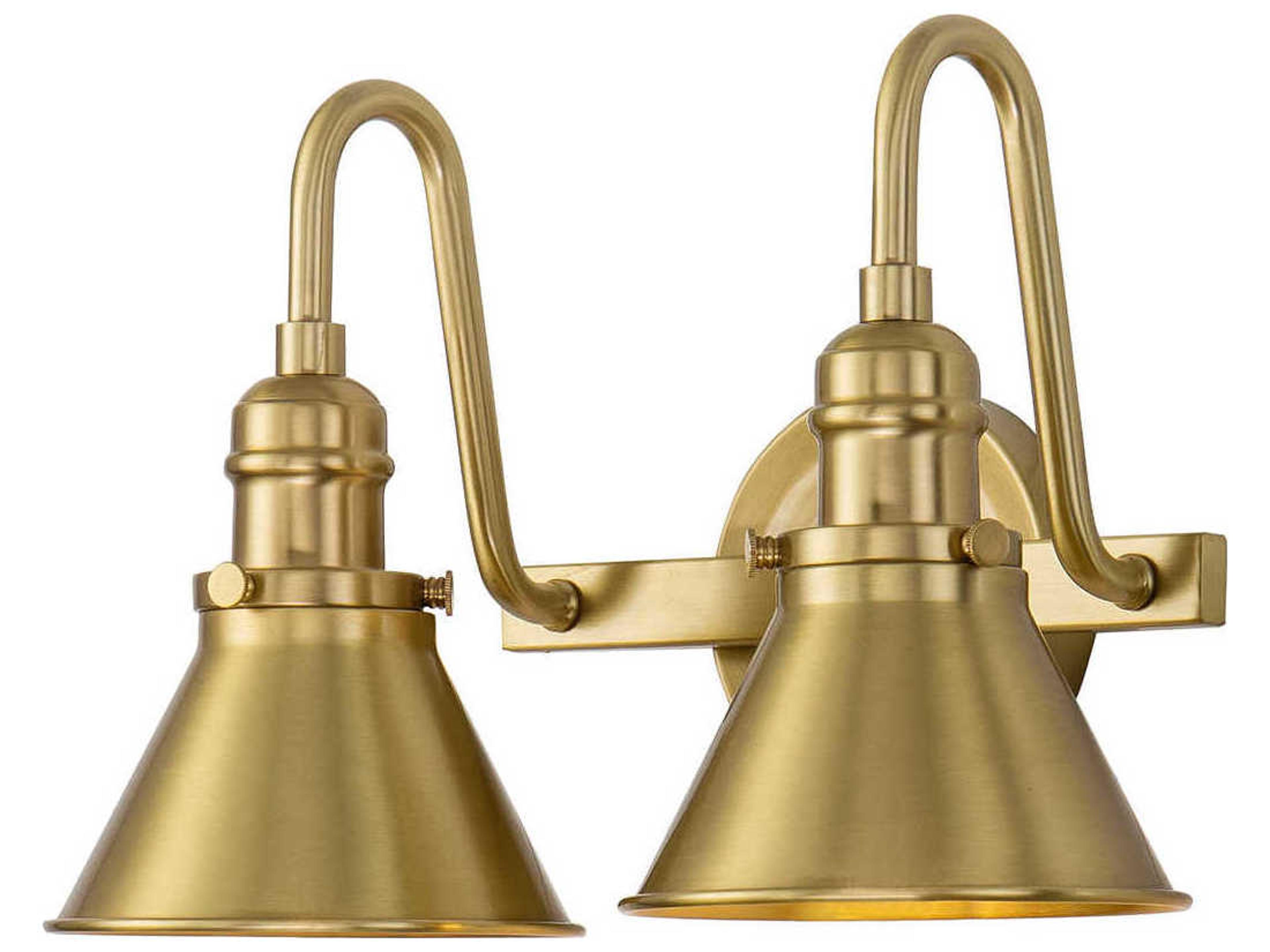 Provence 2-Light Aged Brass Vanity Light
