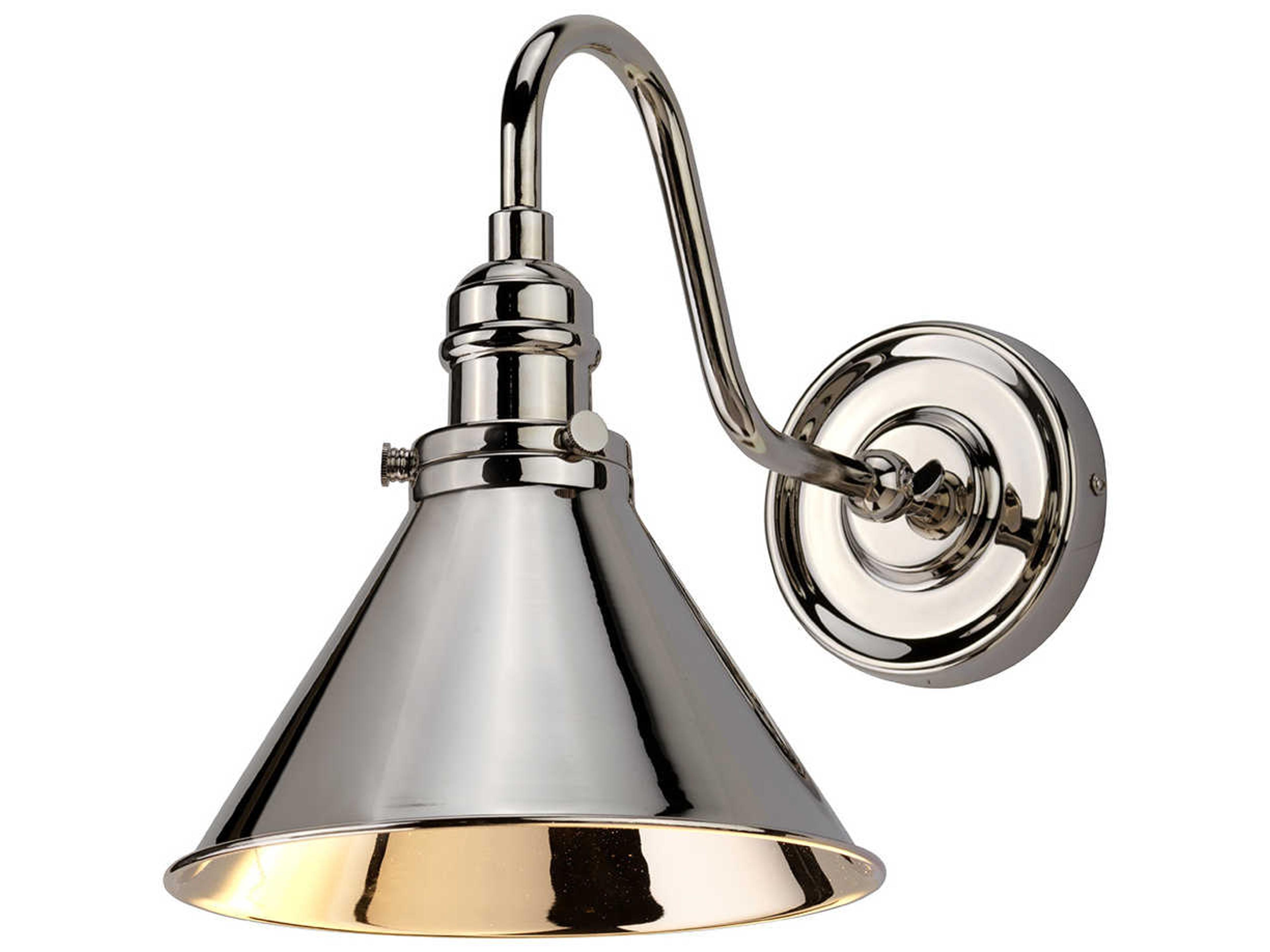 Provence 1-Light Polished Nickel Wall Sconce