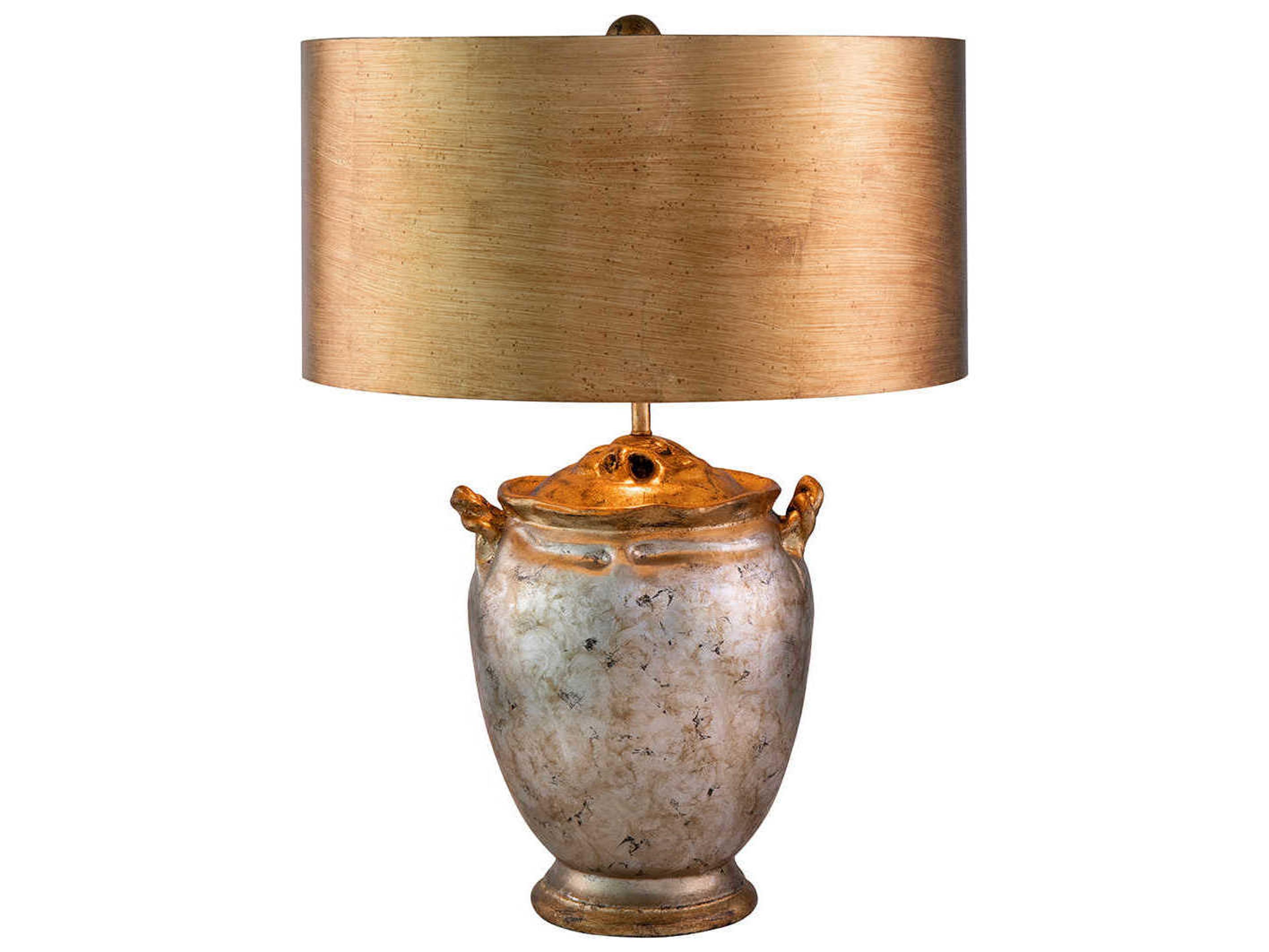 Antique Silver Gold Table Lamp