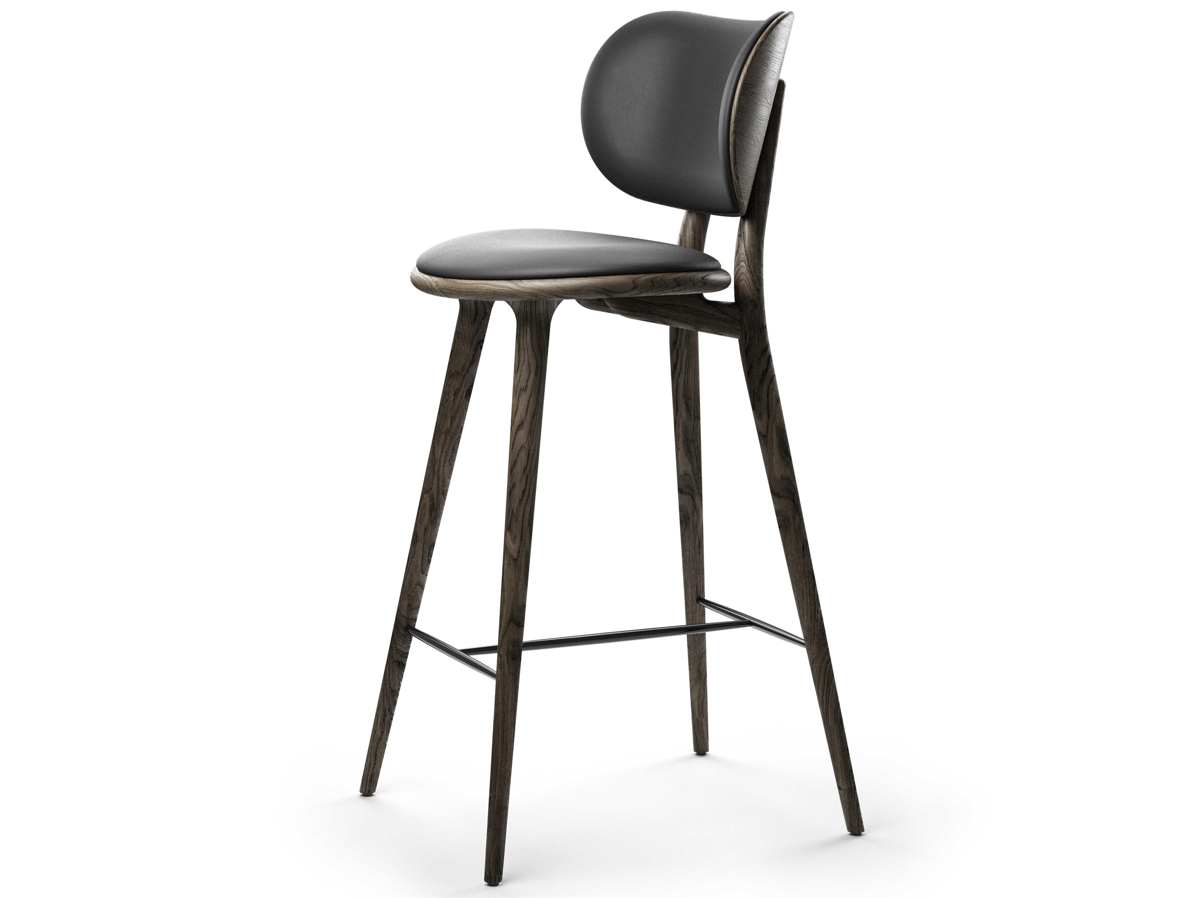 Leather Sirka Grey Bar Stool