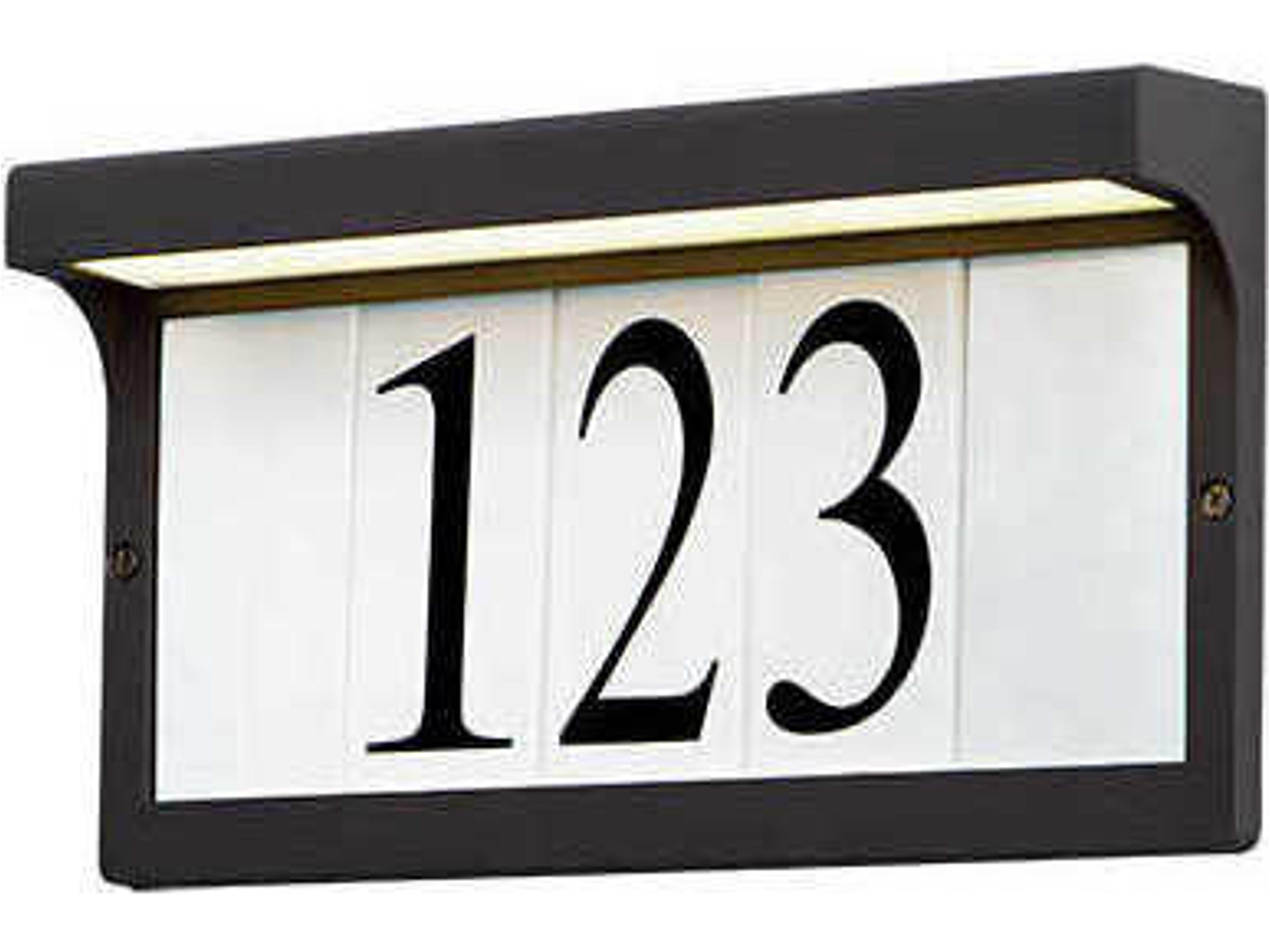 Address LED Outdoor Wall Light