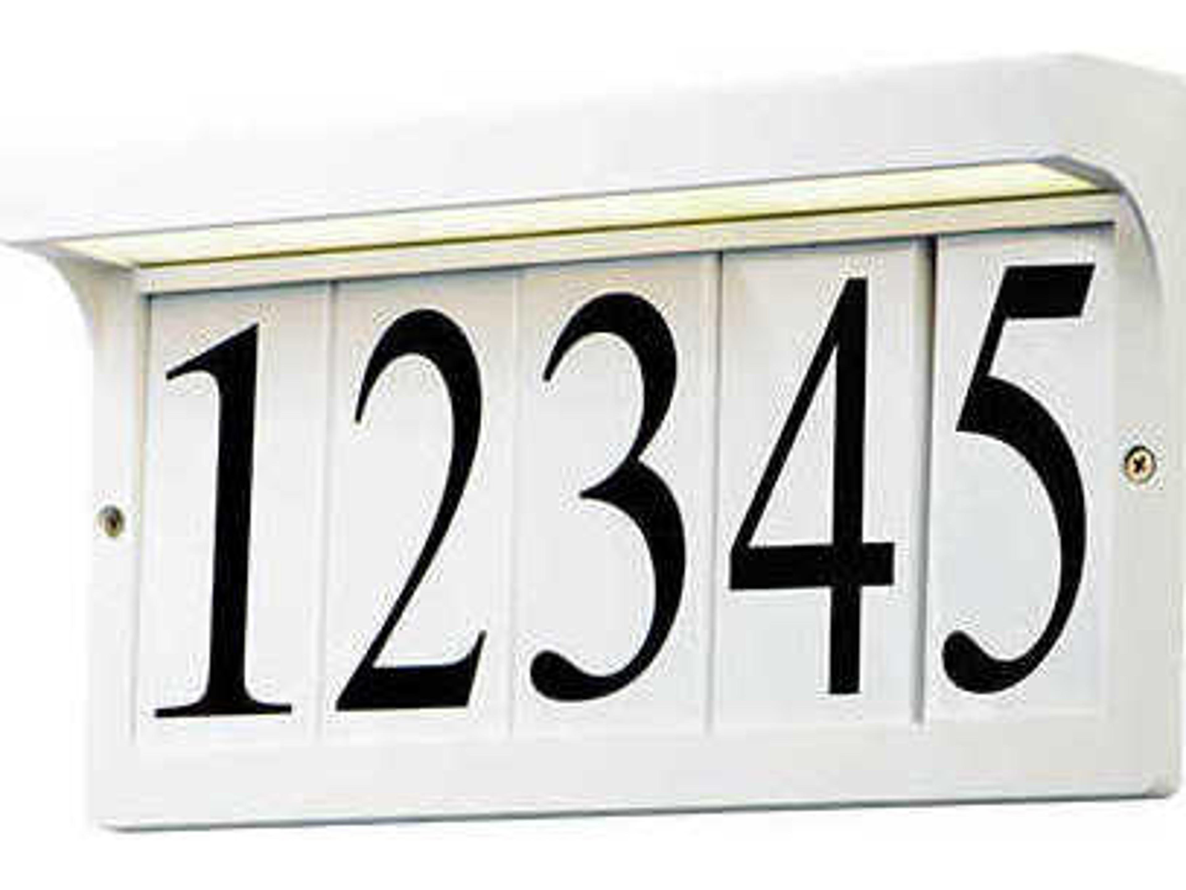 Address LED Outdoor Wall Light