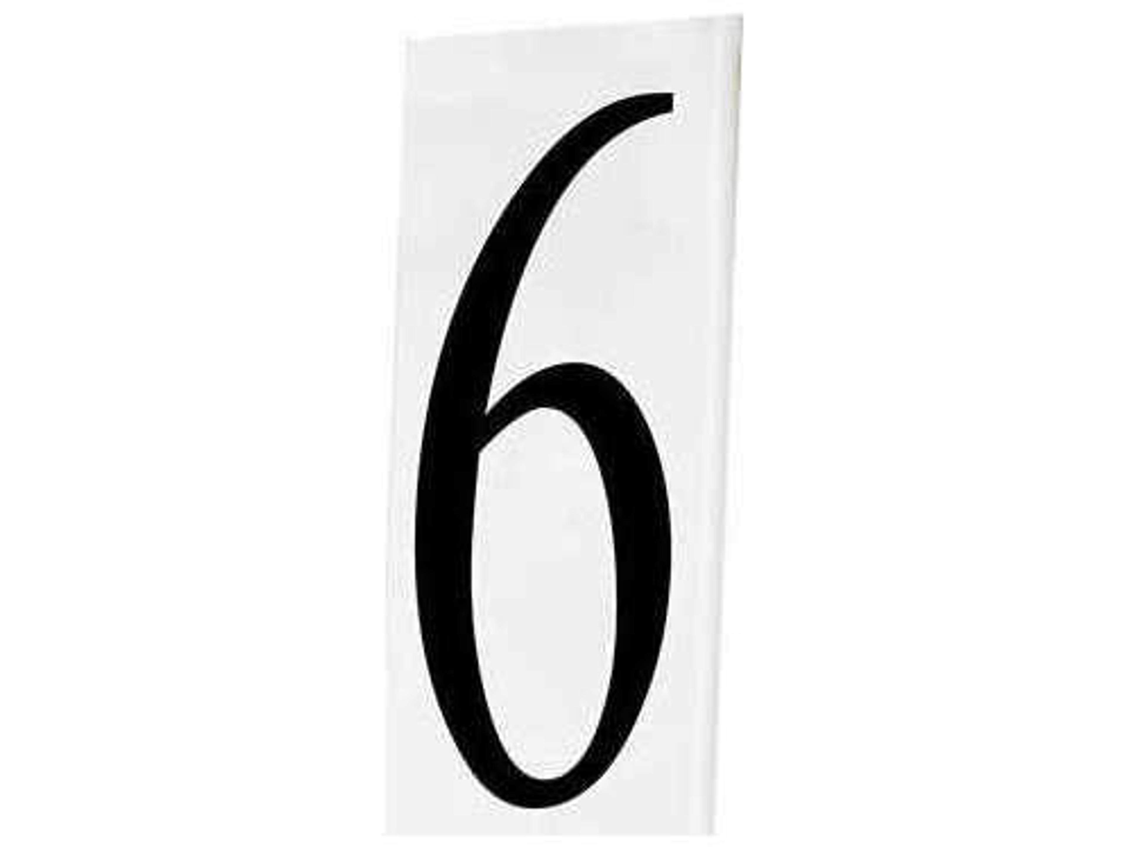 Address House Number-6 Wall Plate