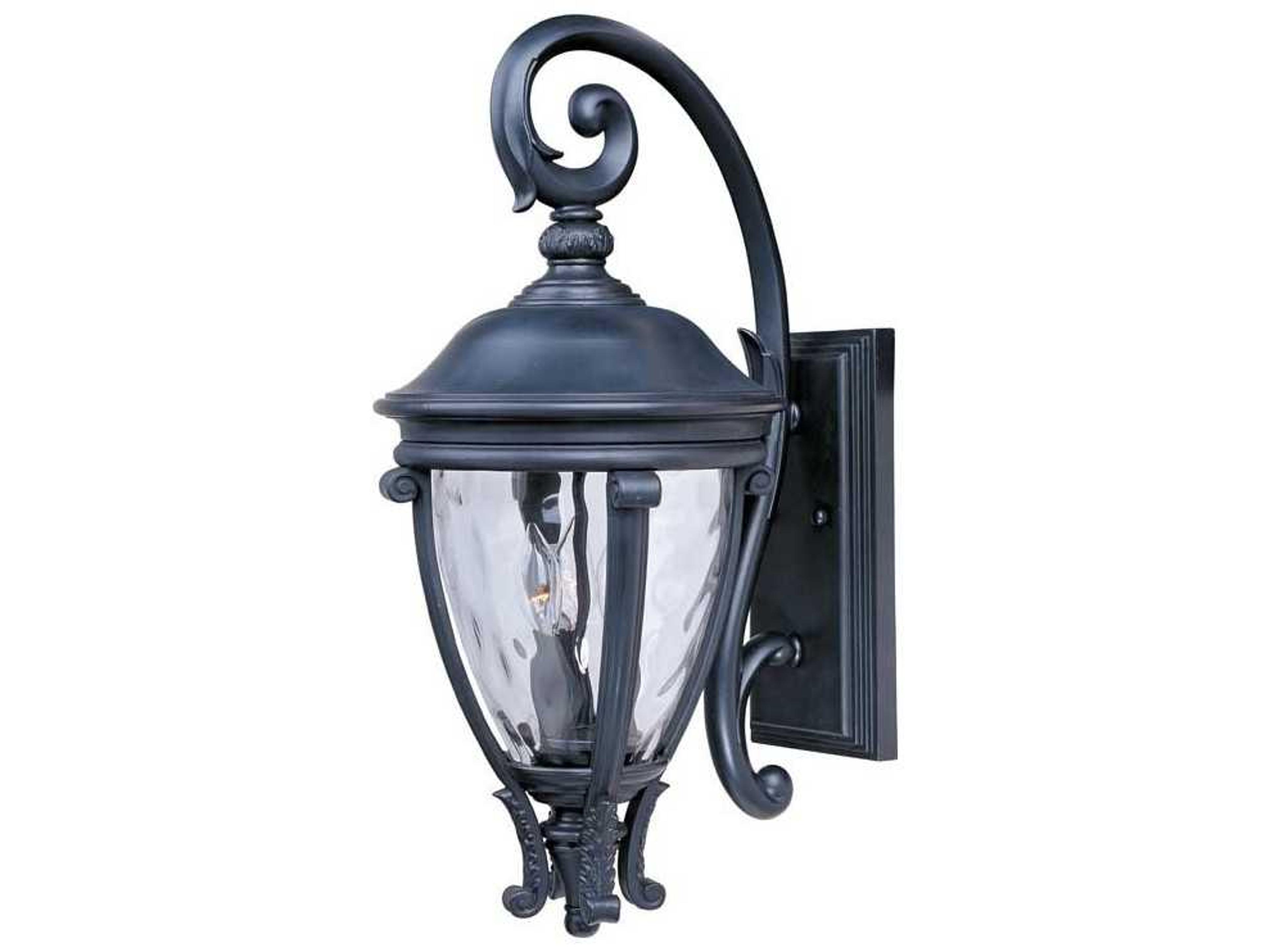 Camden & Water Glass 3 - Light Outdoor Wall Light