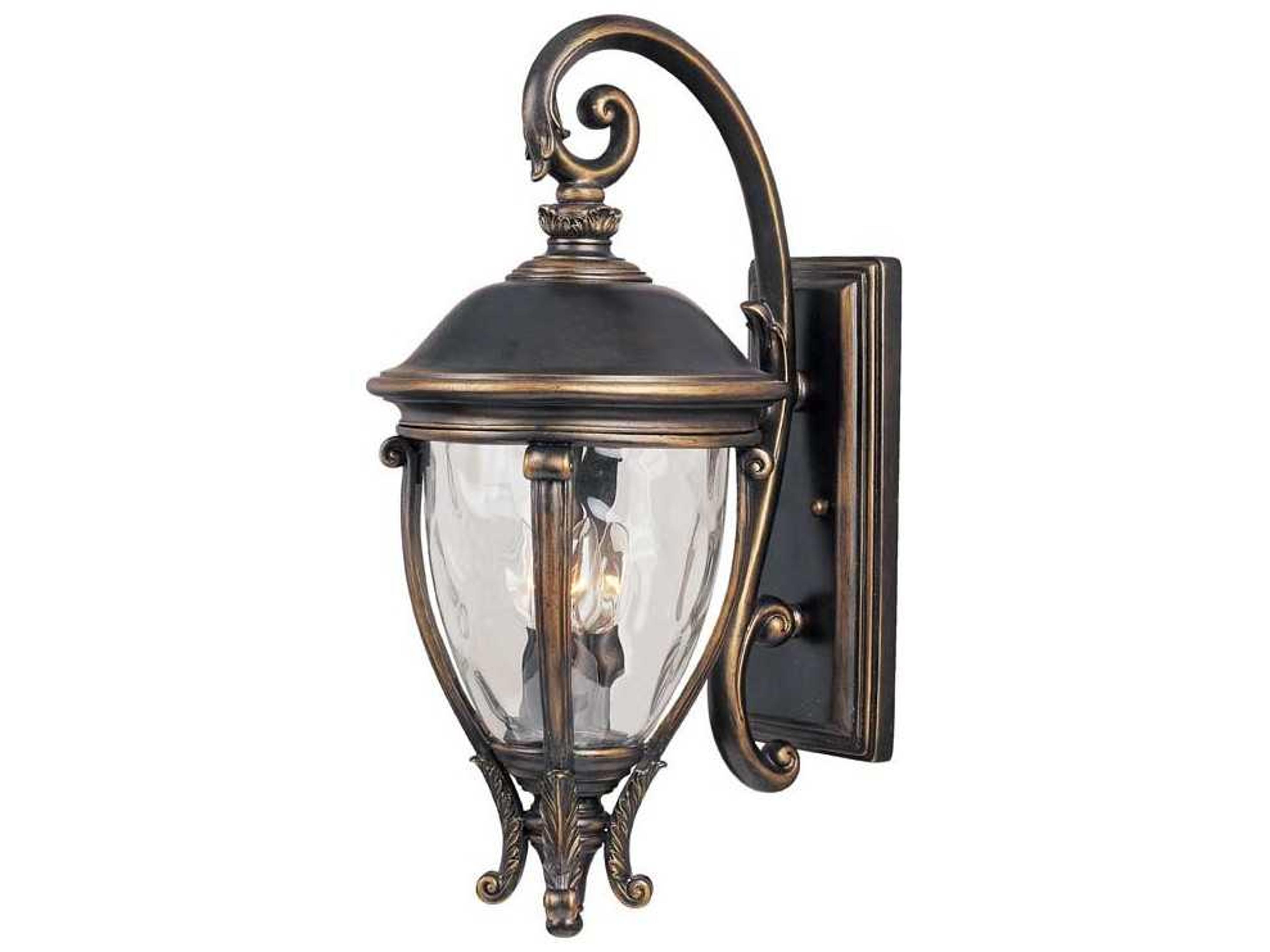Camden & Water Glass 3 - Light Outdoor Wall Light