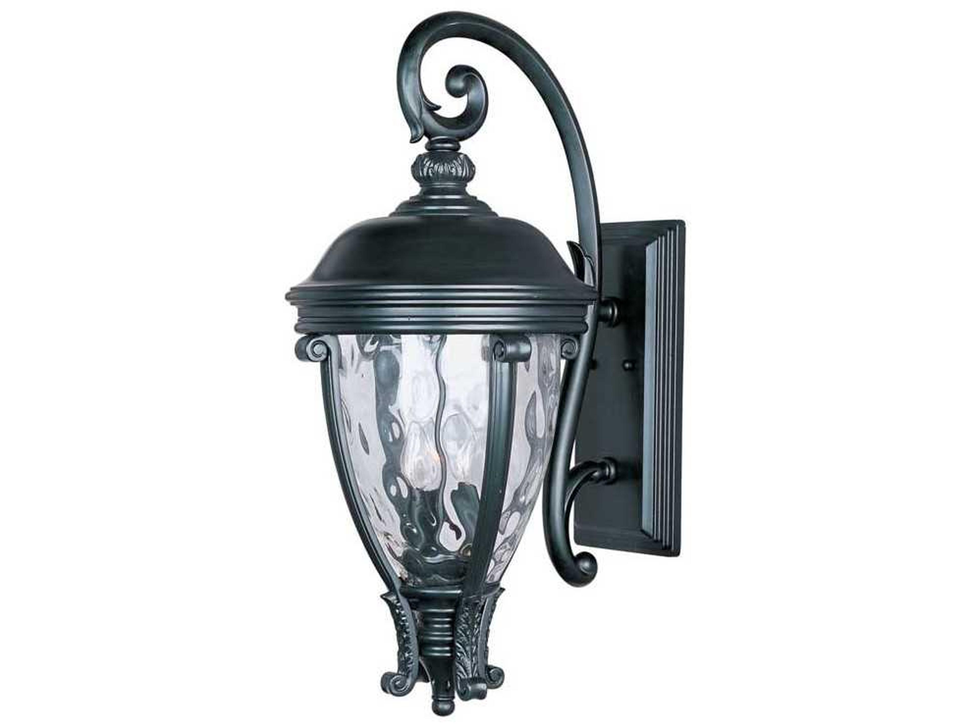 Camden & Water Glass 3 - Light Outdoor Wall Light