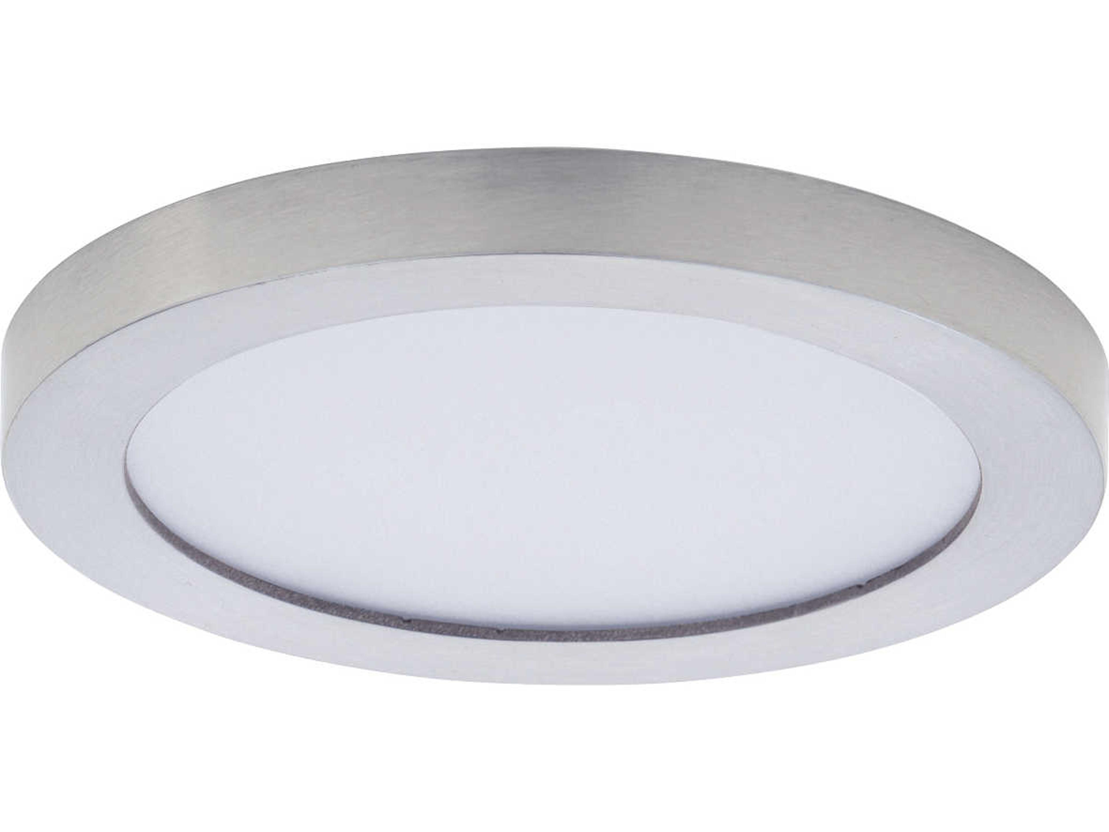 Chip 1-Light Silver LED Round Flush Mount