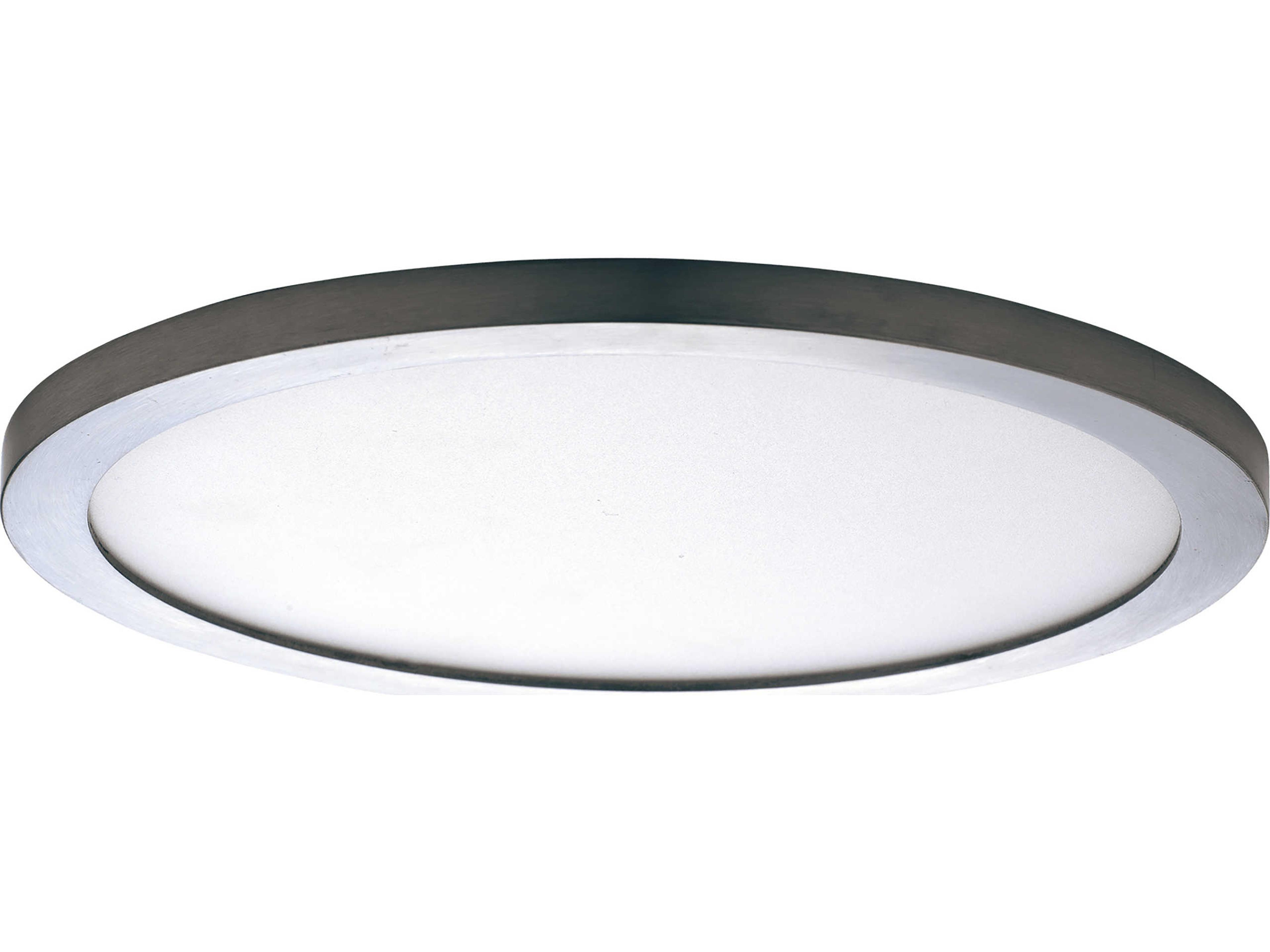 Chip 1-Light Silver LED Round Flush Mount