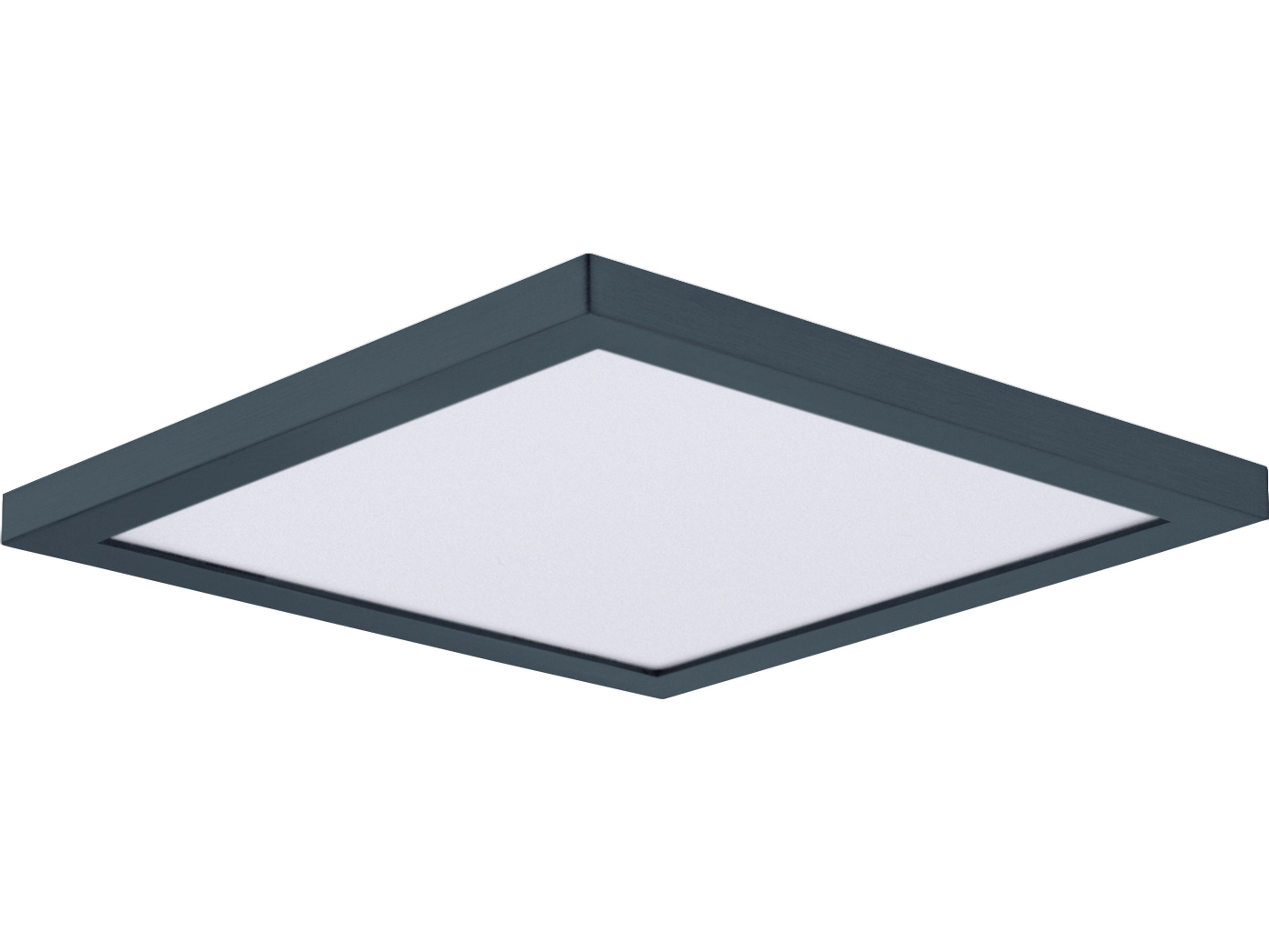 Chip 1-Light Black LED Geometric Flush Mount