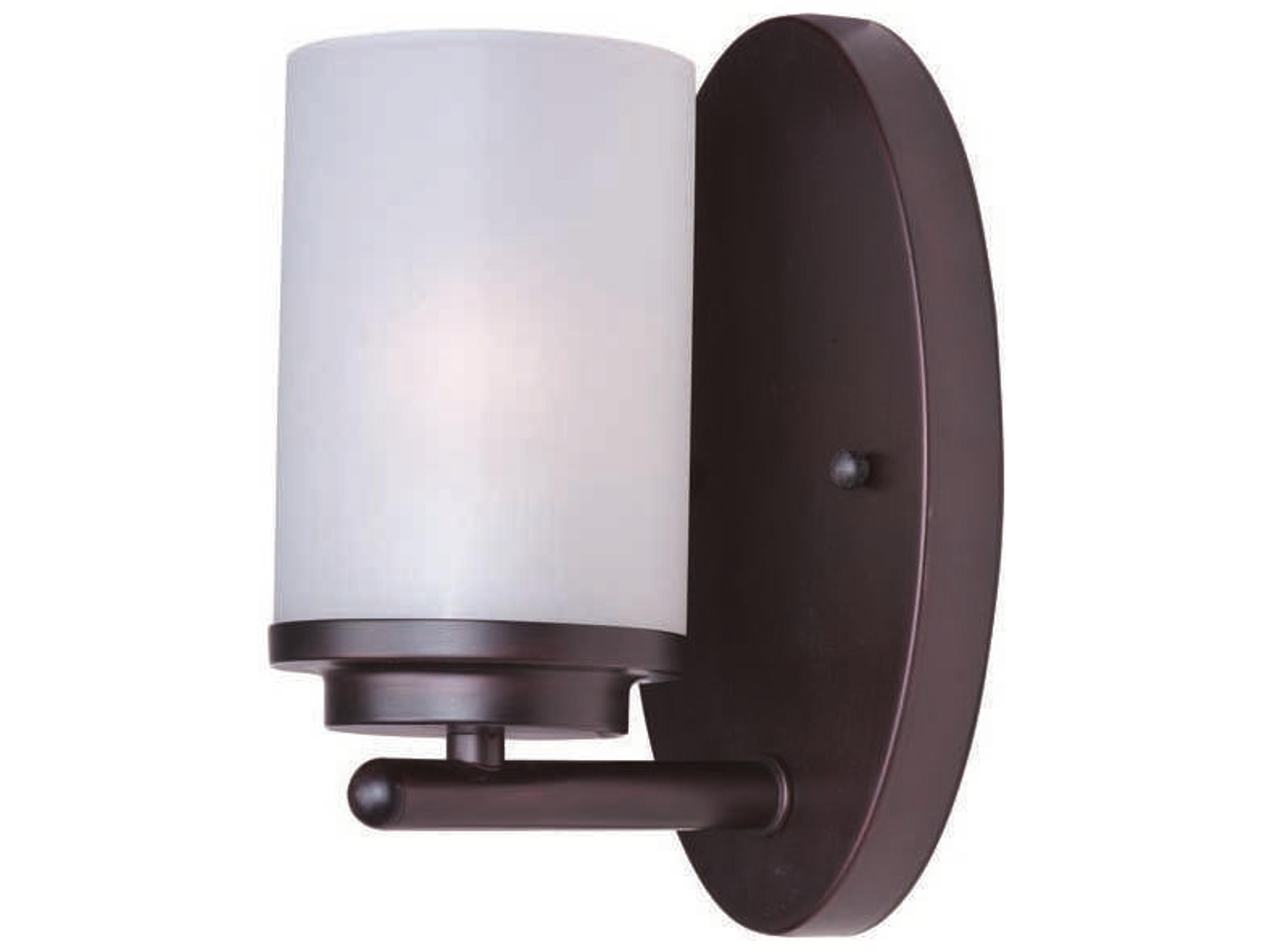 Corona 1-Light Oil Rubbed Bronze Glass Wall Sconce