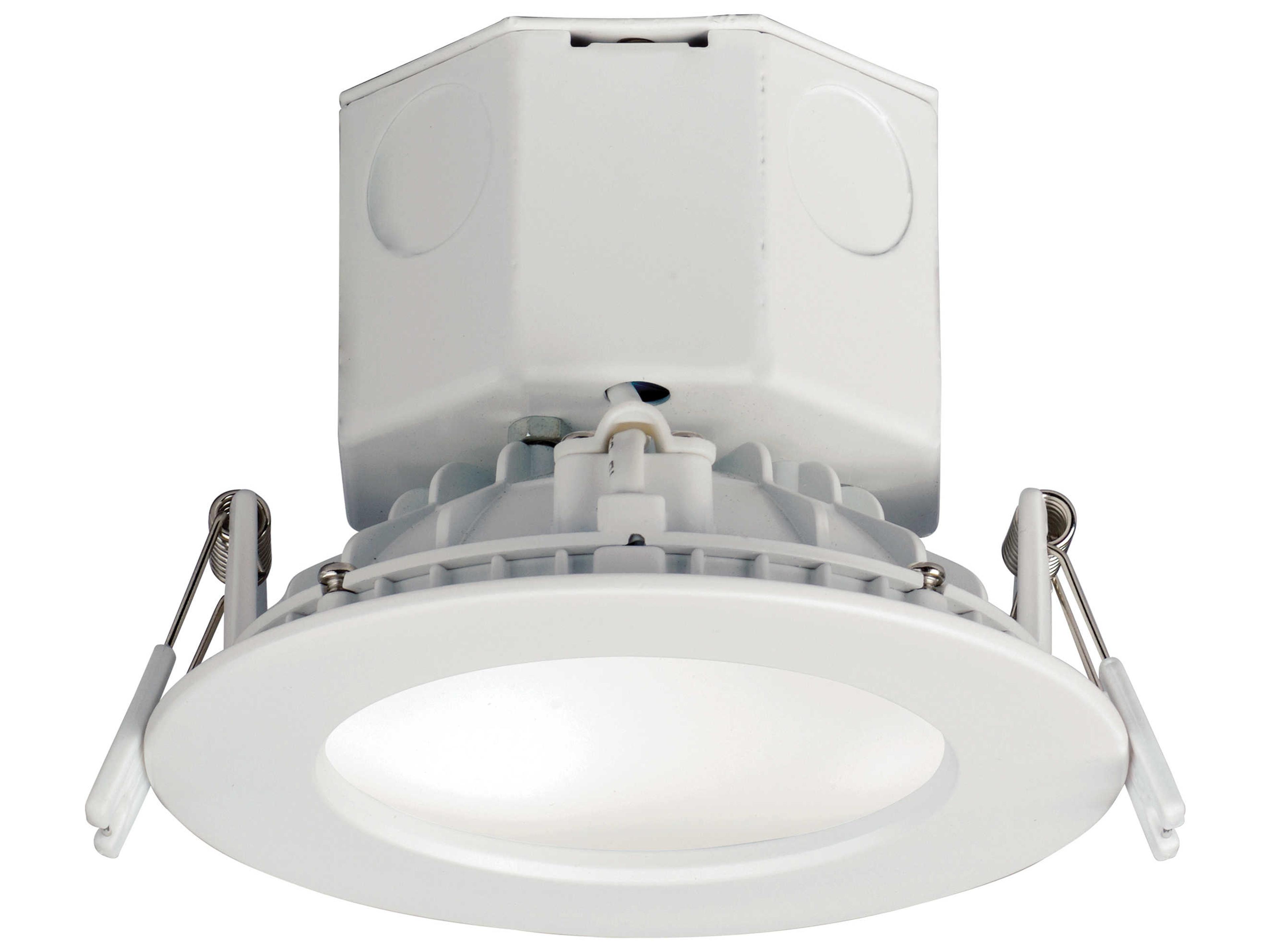 Cove 1-Light White Glass LED Dome Round Recessed Light