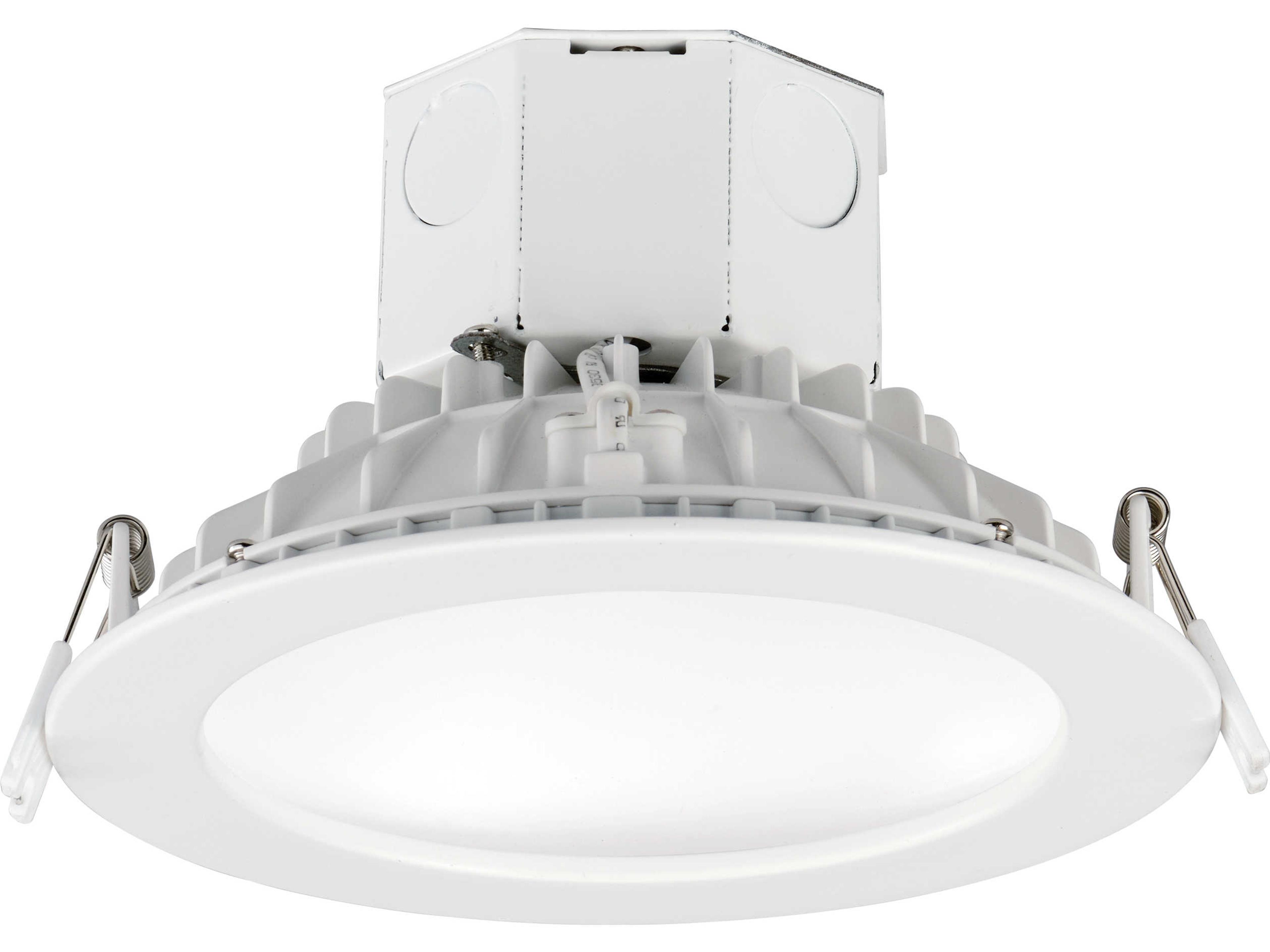 Cove 1-Light White Glass LED Dome Round Recessed Light