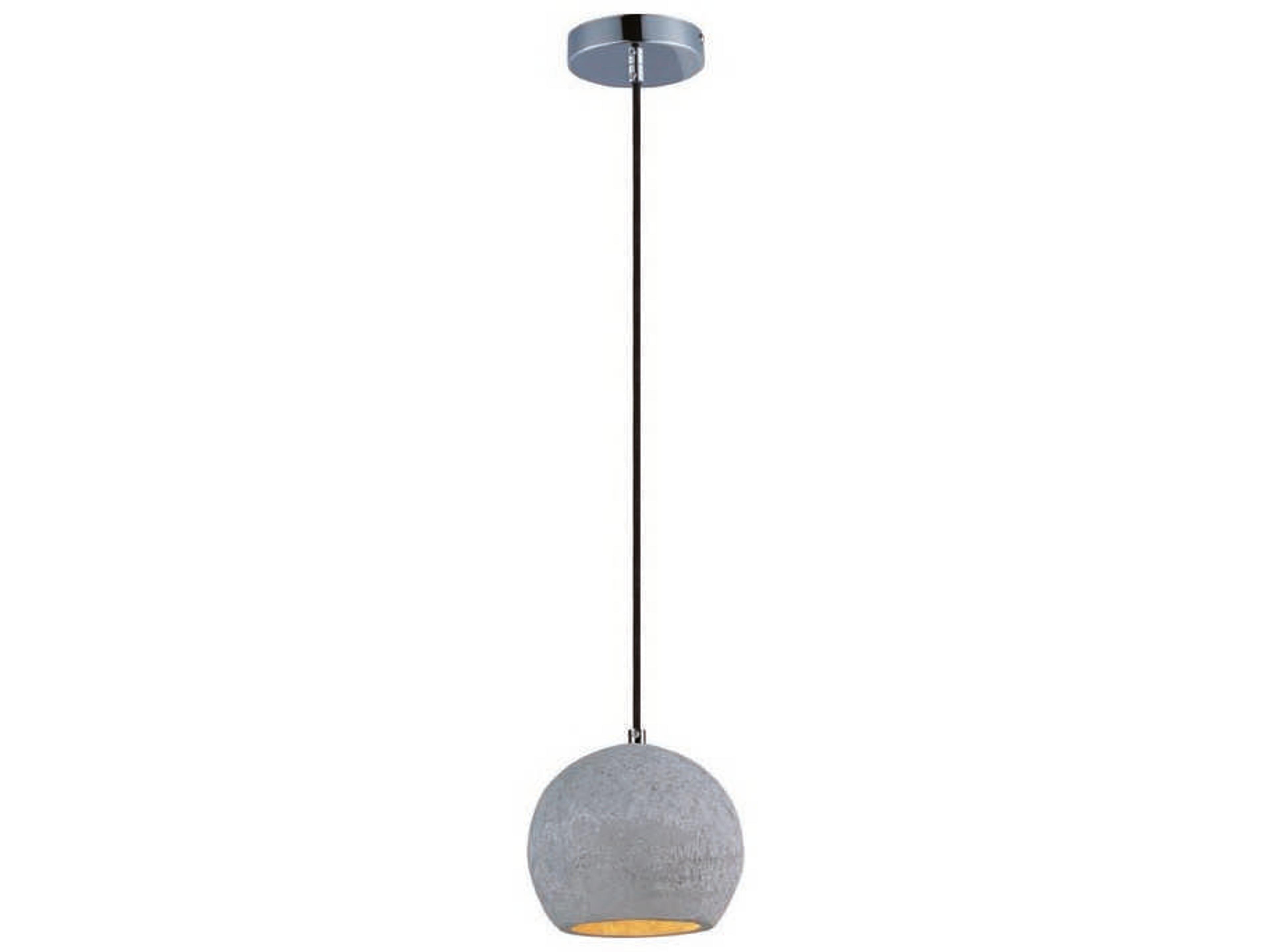 Crete 1-Light Polished Chrome LED Dome Round Mini Pendant