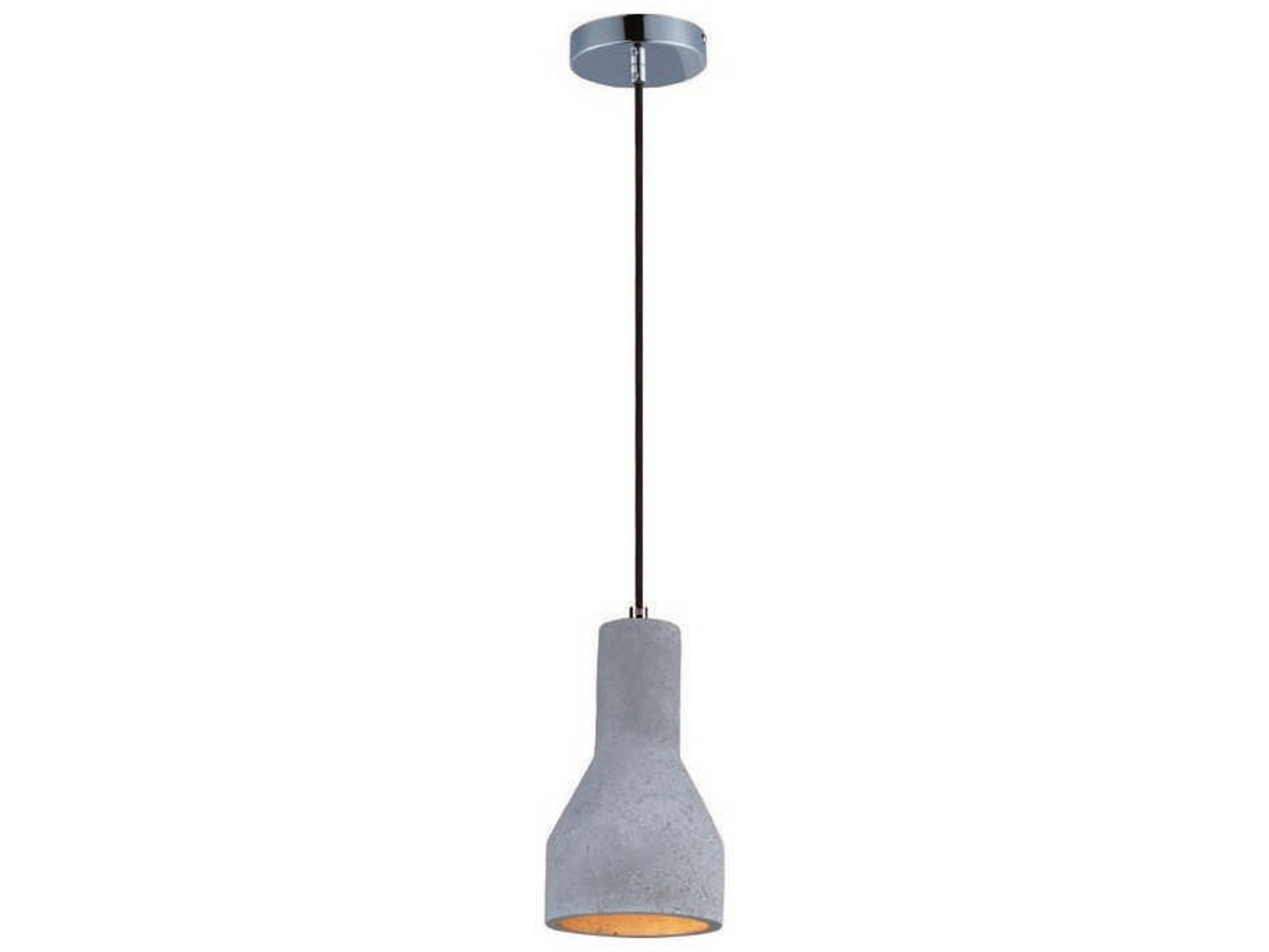 Crete 1-Light Polished Chrome LED Bell Mini Pendant