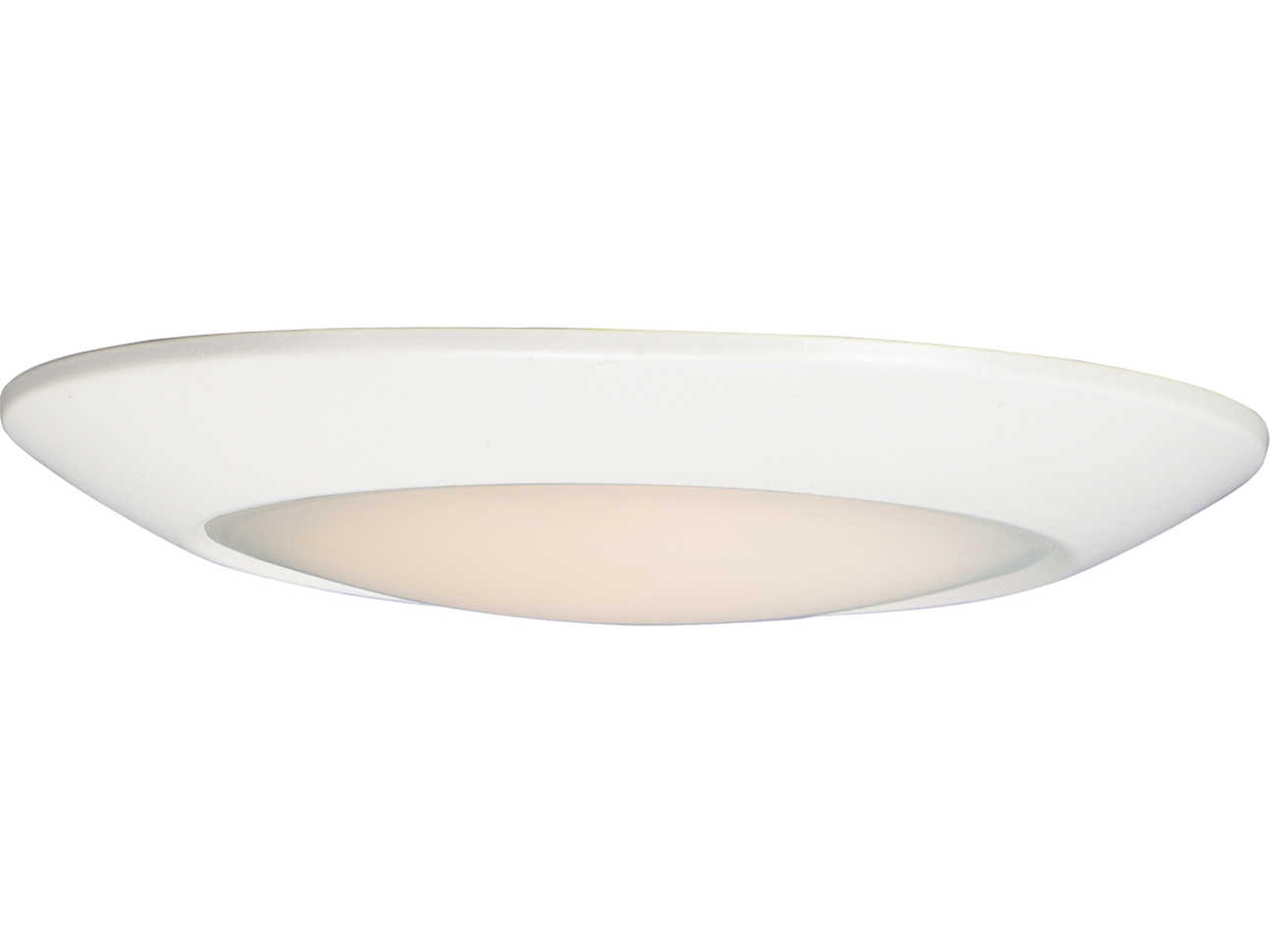 Diverse 1-Light White LED Bowl Flush Mount