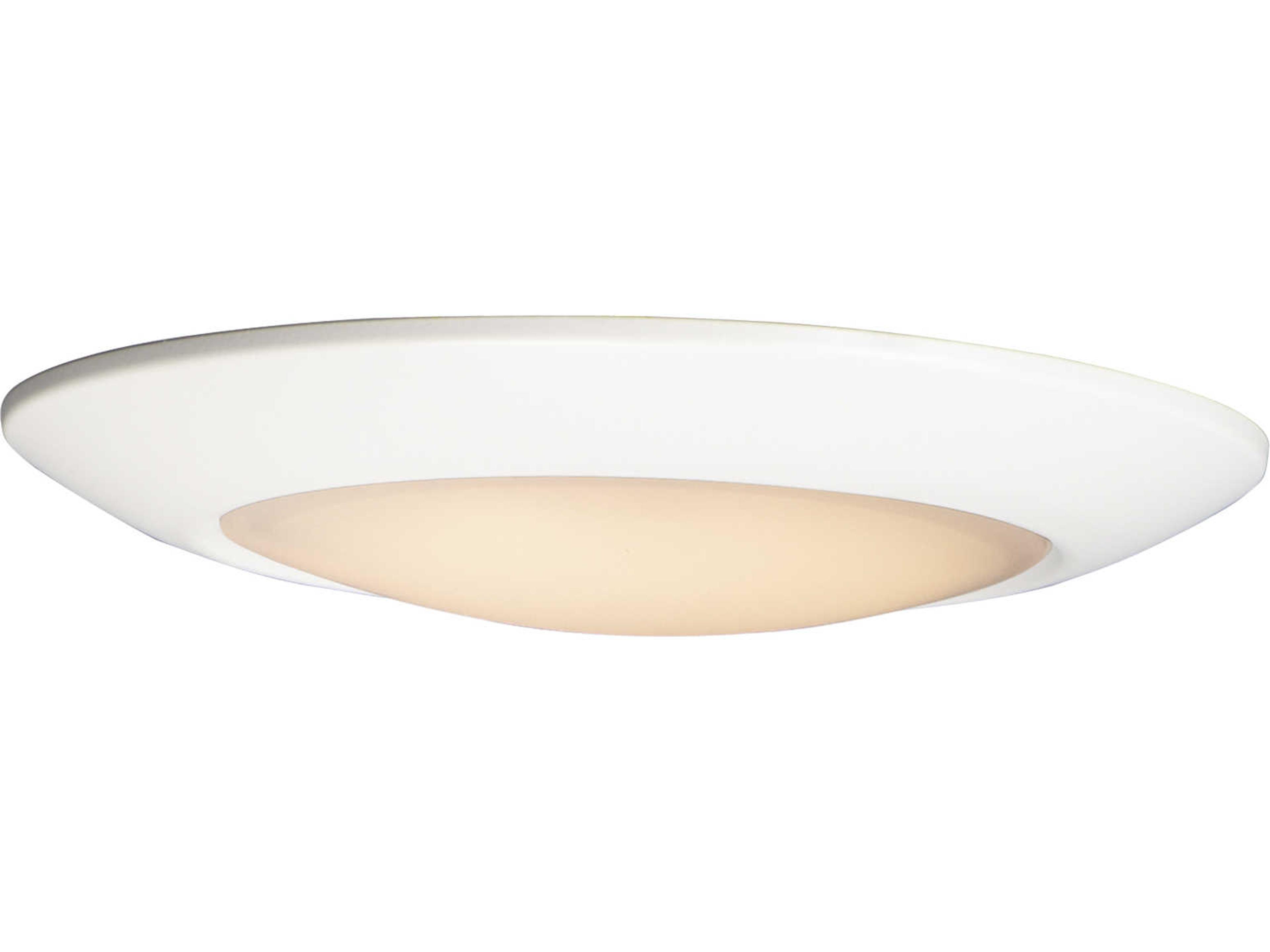 Diverse 1-Light White LED Bowl Flush Mount