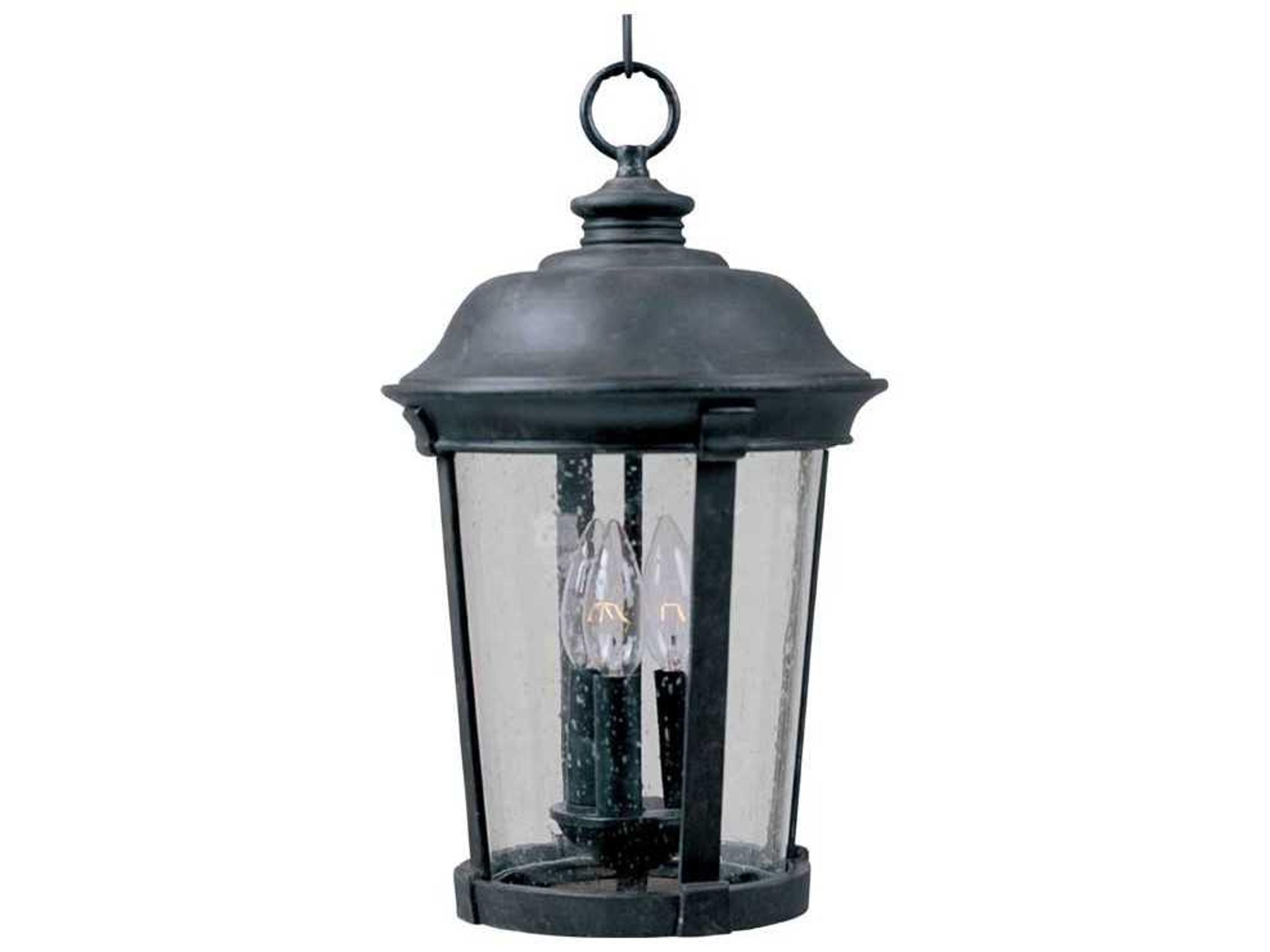 Dover DC & Seedy Glass 3 - Light Incandescent Outdoor Hanging Light