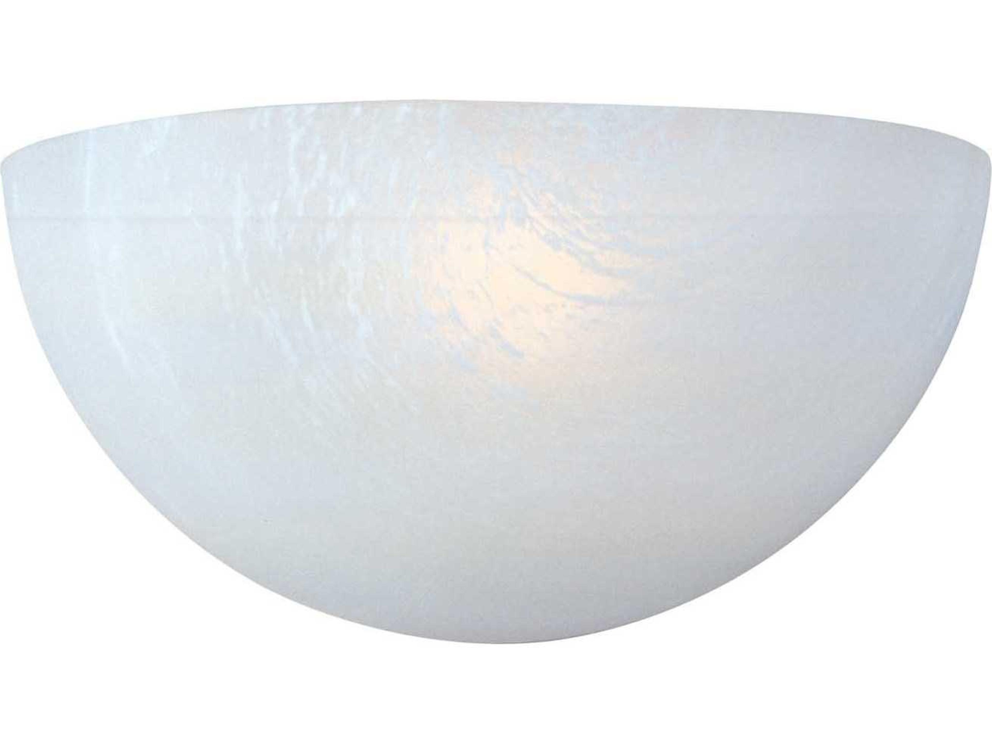 Essentials 1-Light White Glass Wall Sconce