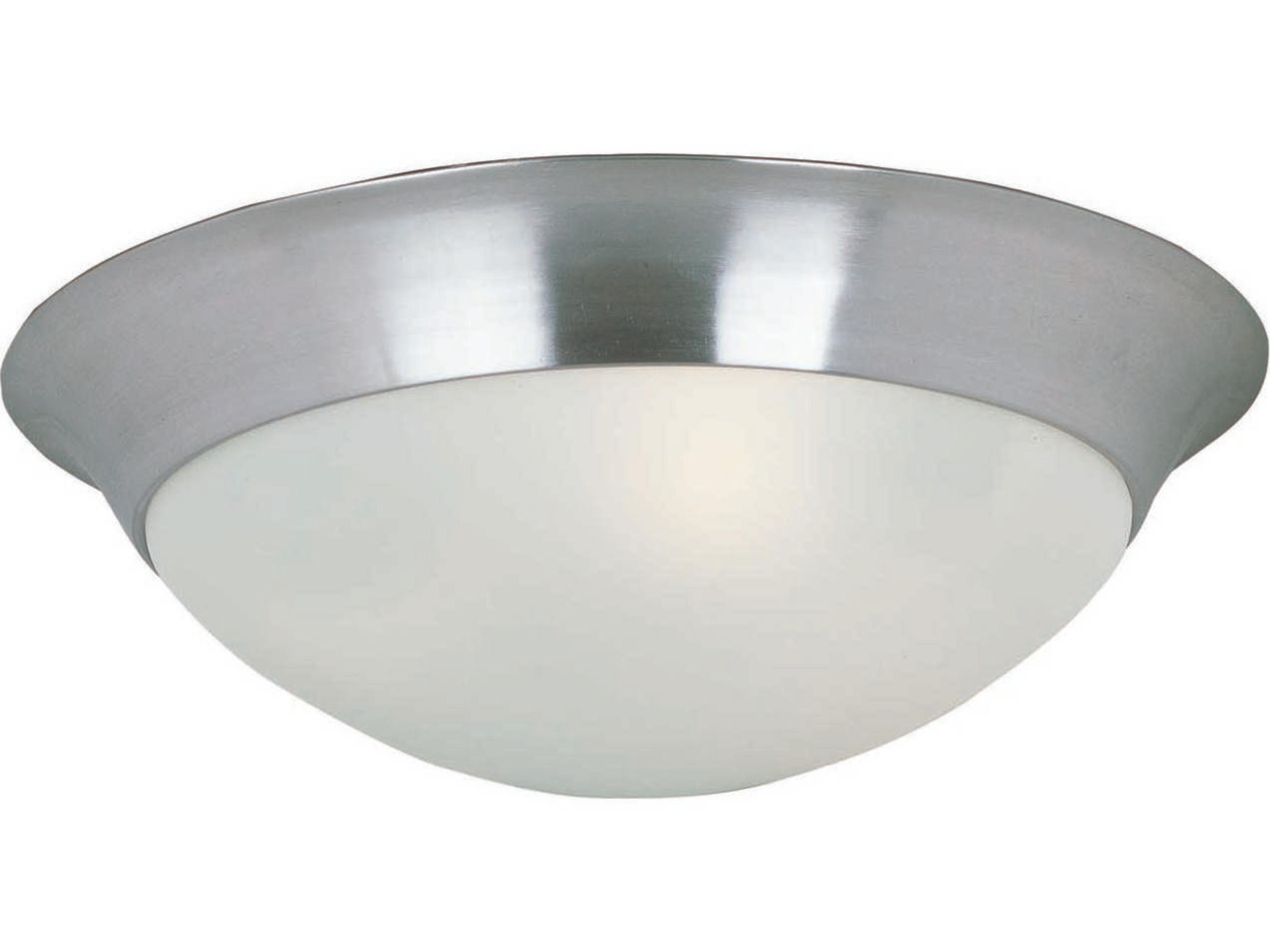 Essentials 2-Light Oil Rubbed Bronze Glass Bowl Flush Mount
