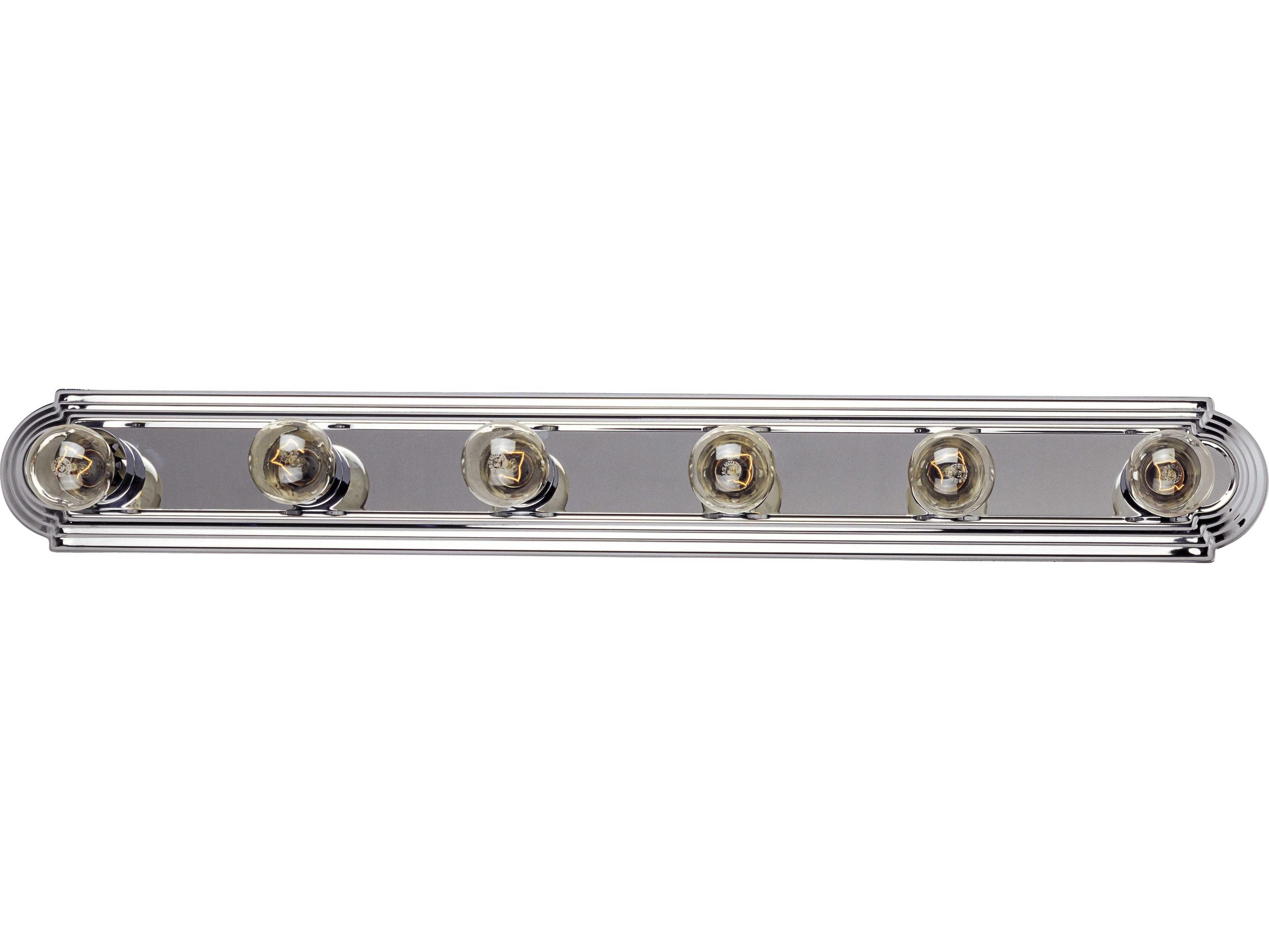 Essentials 6-Light Polished Chrome Vanity Light