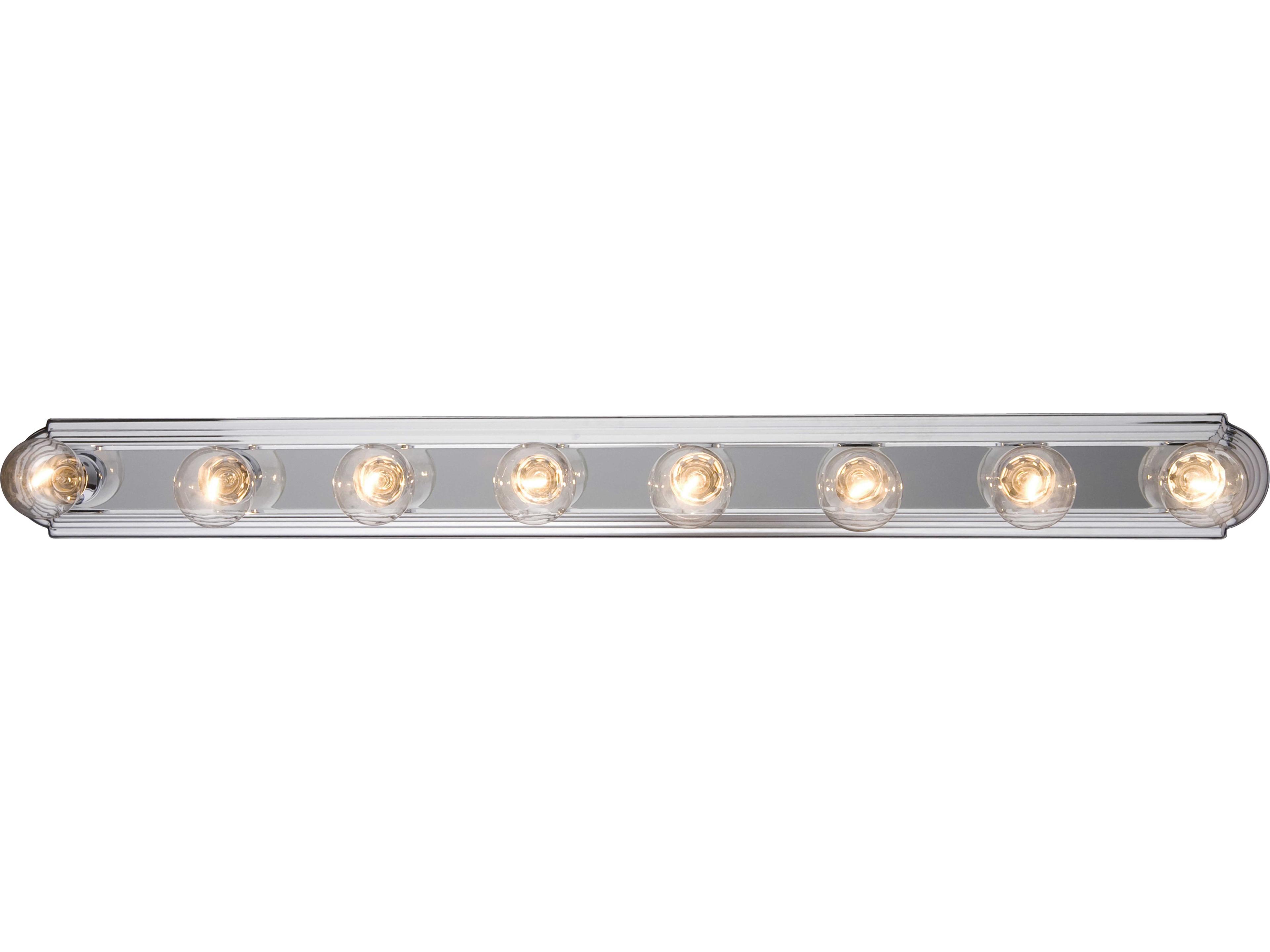 Essentials 8-Light Polished Chrome Vanity Light