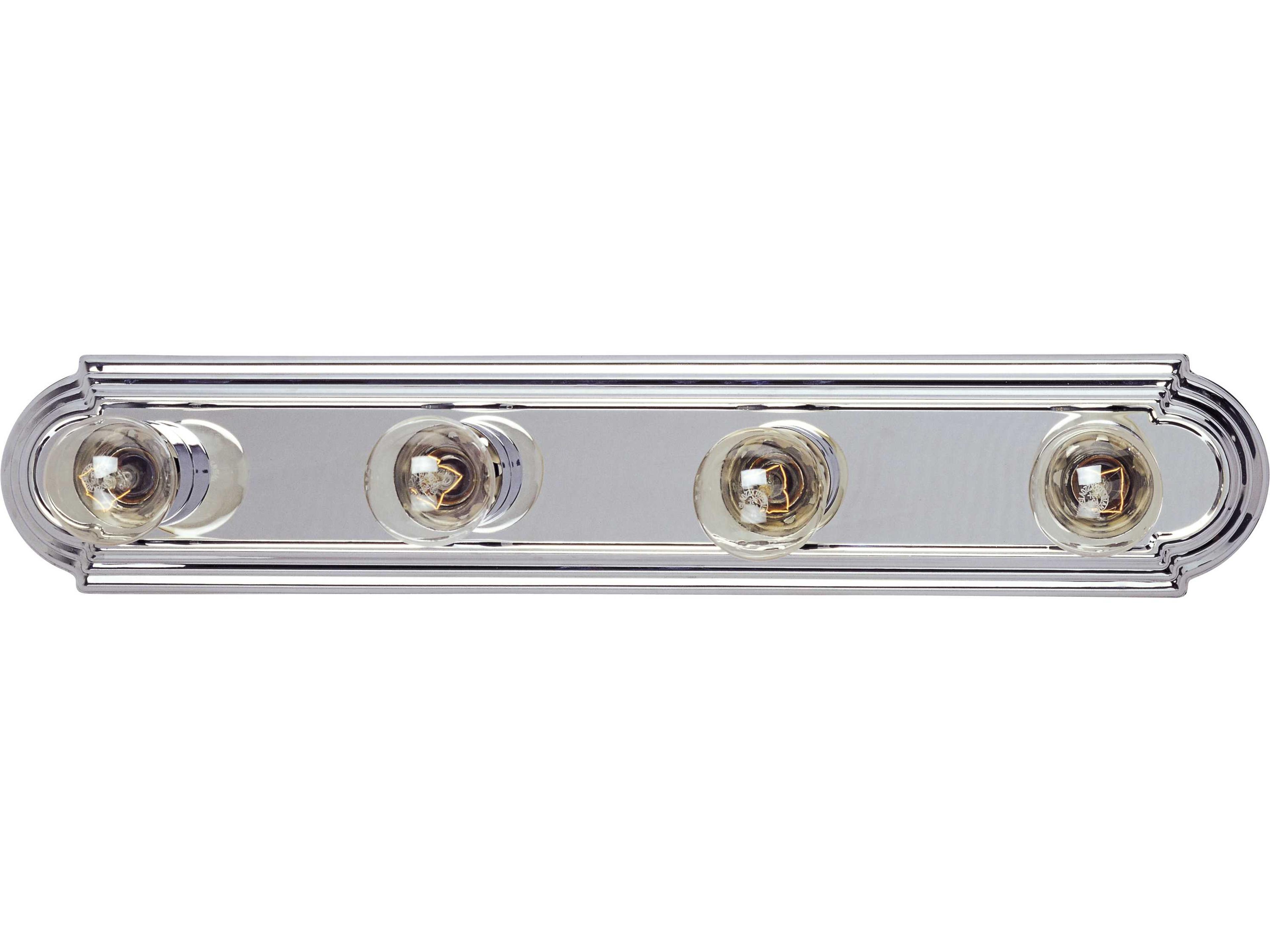 Essentials 4-Light Polished Chrome Vanity Light