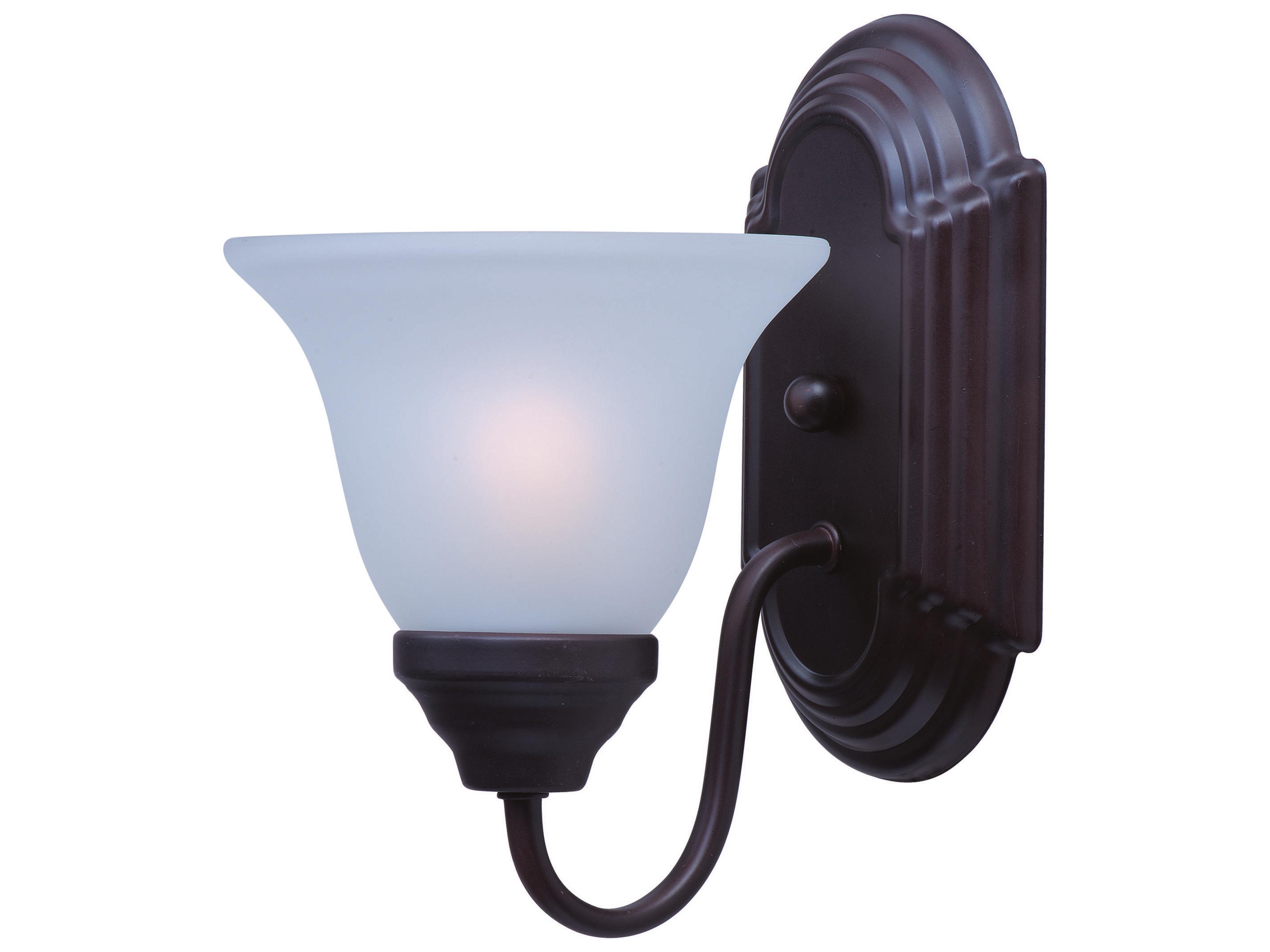 Essentials Oil Rubbed Bronze Glass Wall Sconce