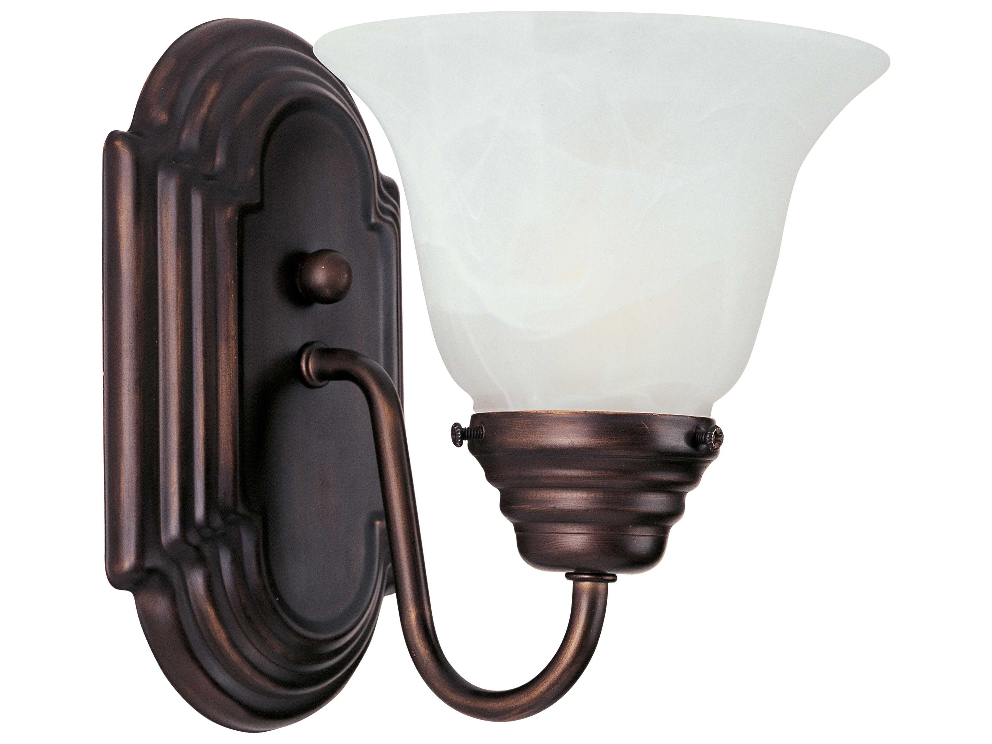 Essentials Oil Rubbed Bronze Glass Wall Sconce