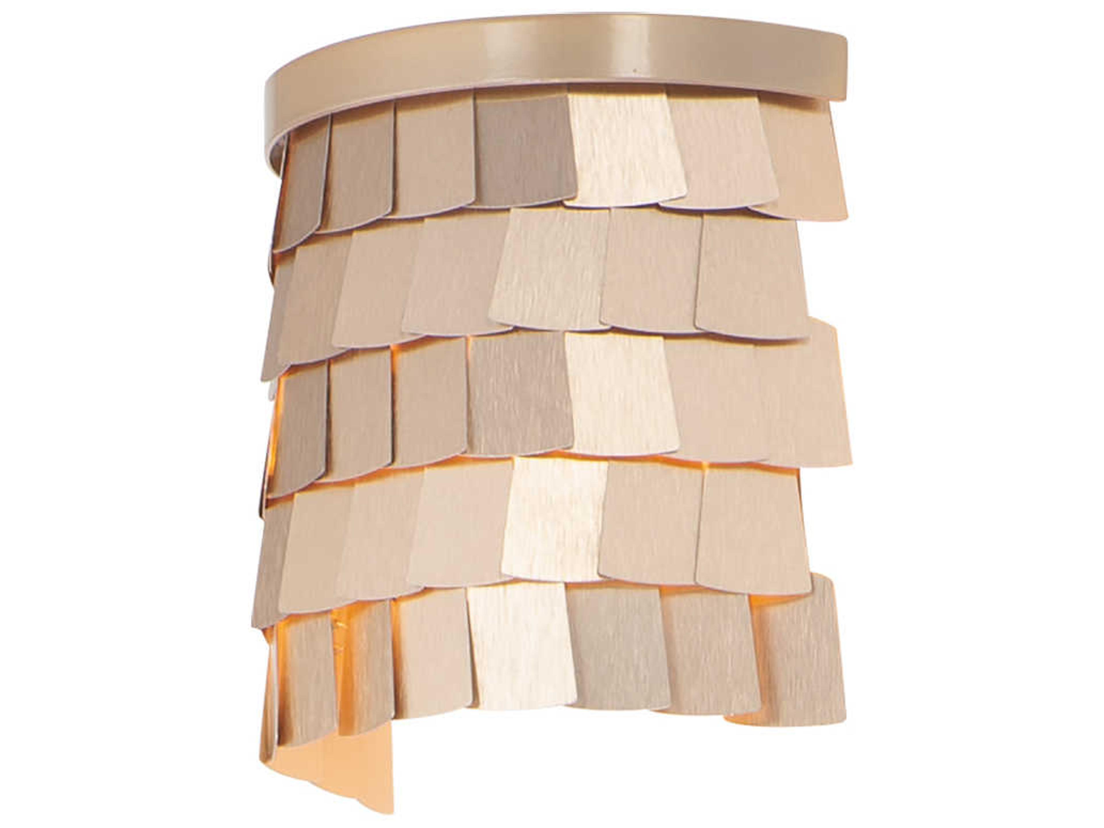 Glamour 2-Light Champagne Gold Wall Sconce