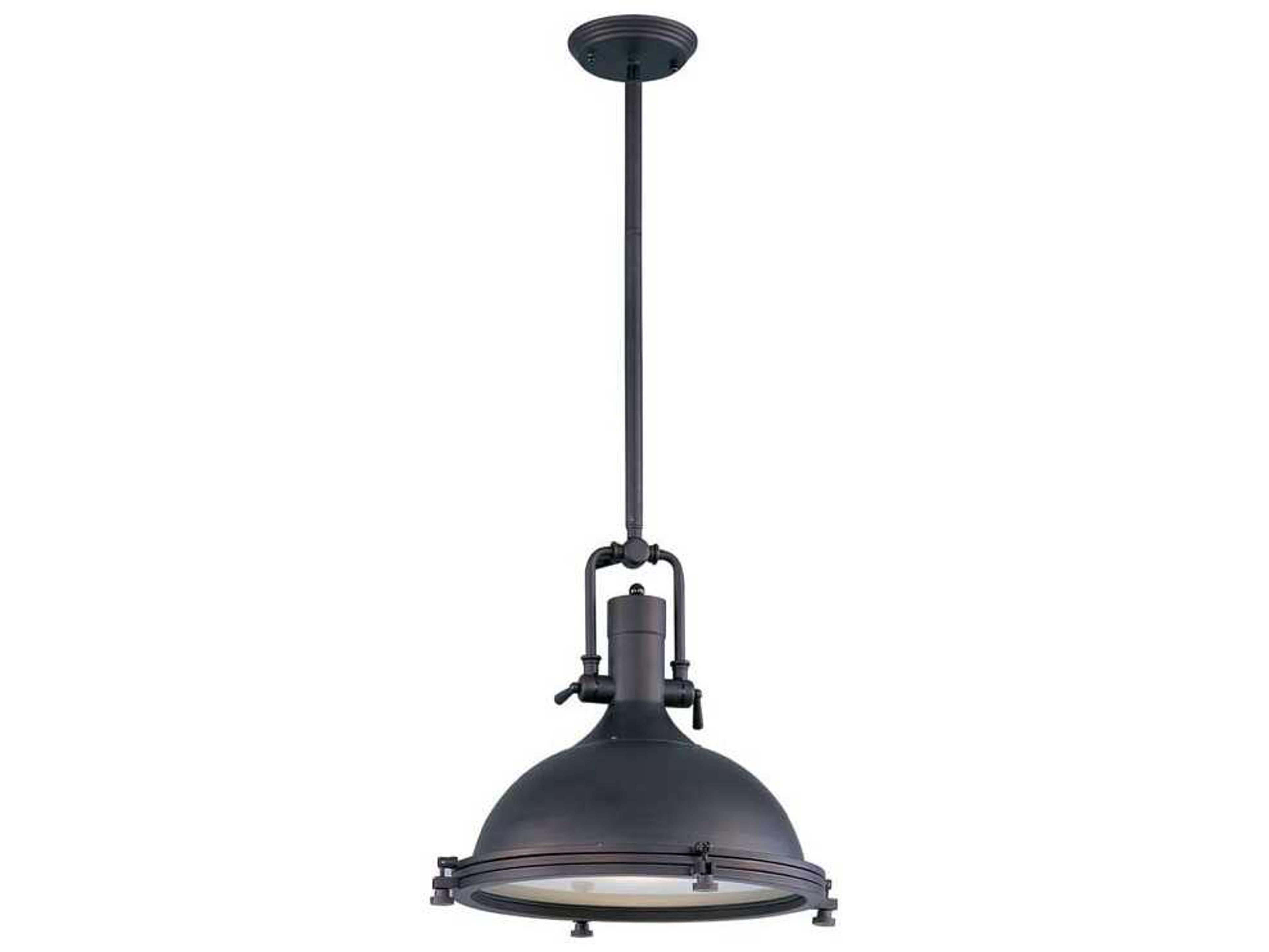 Hi-bay 1-Light Bronze Bell Pendant