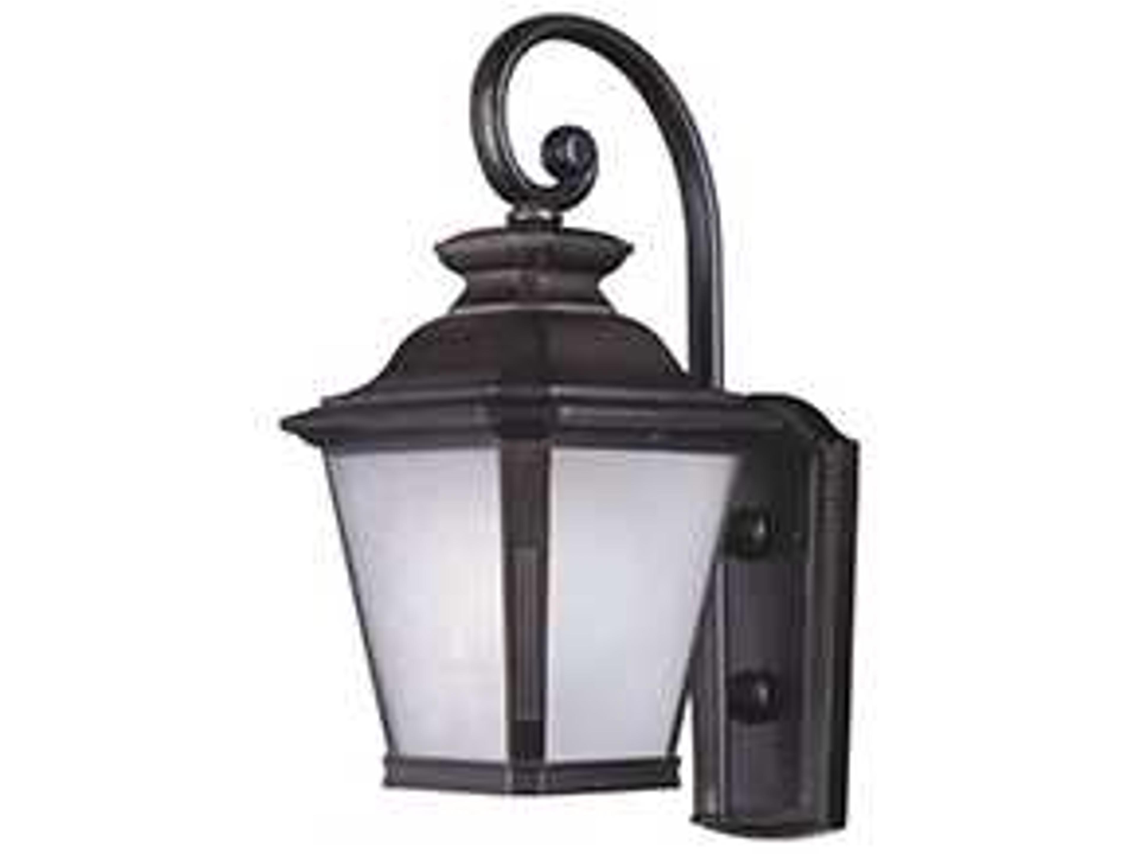 Knoxville & Frosted Seedy Glass LED Outdoor Wall Light