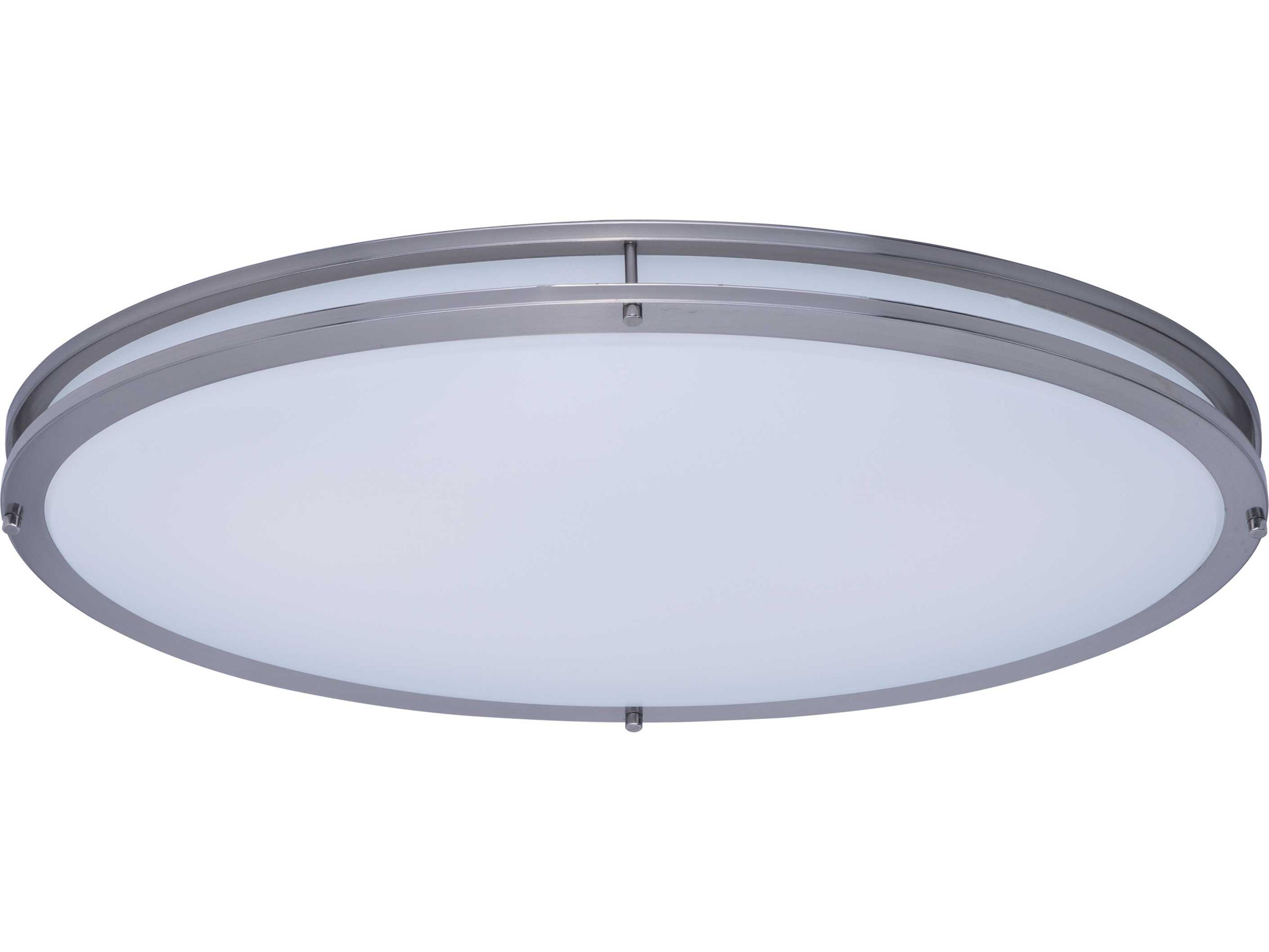 Maxim Lighting Satin Nickel Glass LED Round Flush Mount