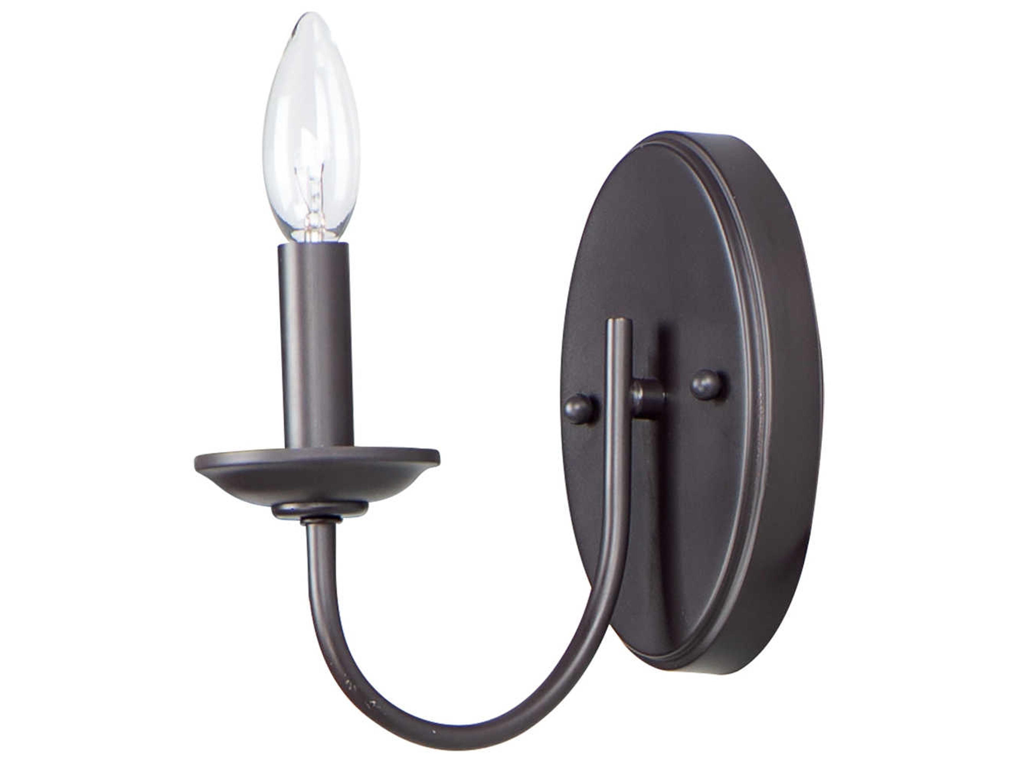 Logan 1-Light Bronze Wall Sconce