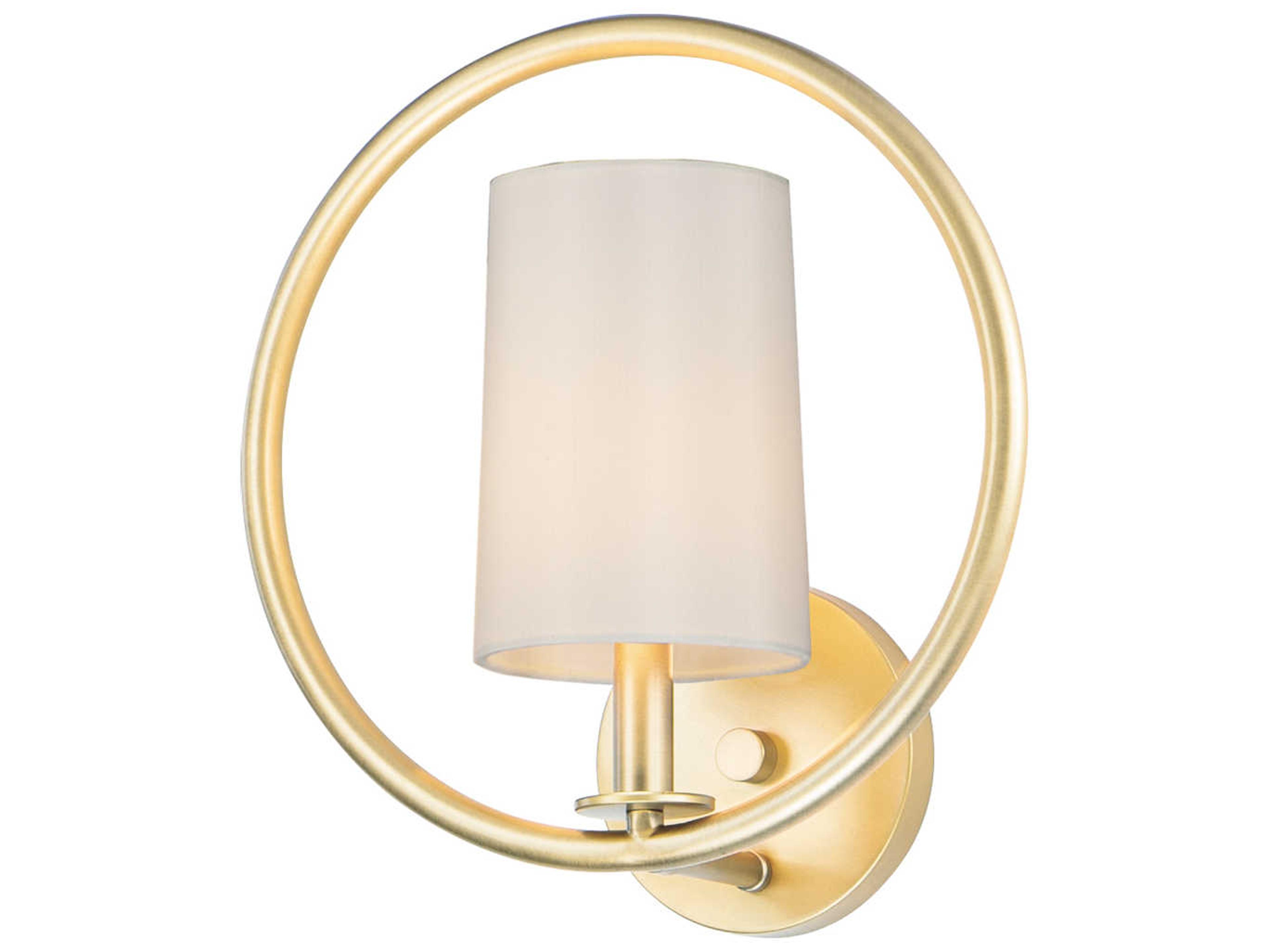 Meridian 1-Light Natural Aged Brass Wall Sconce