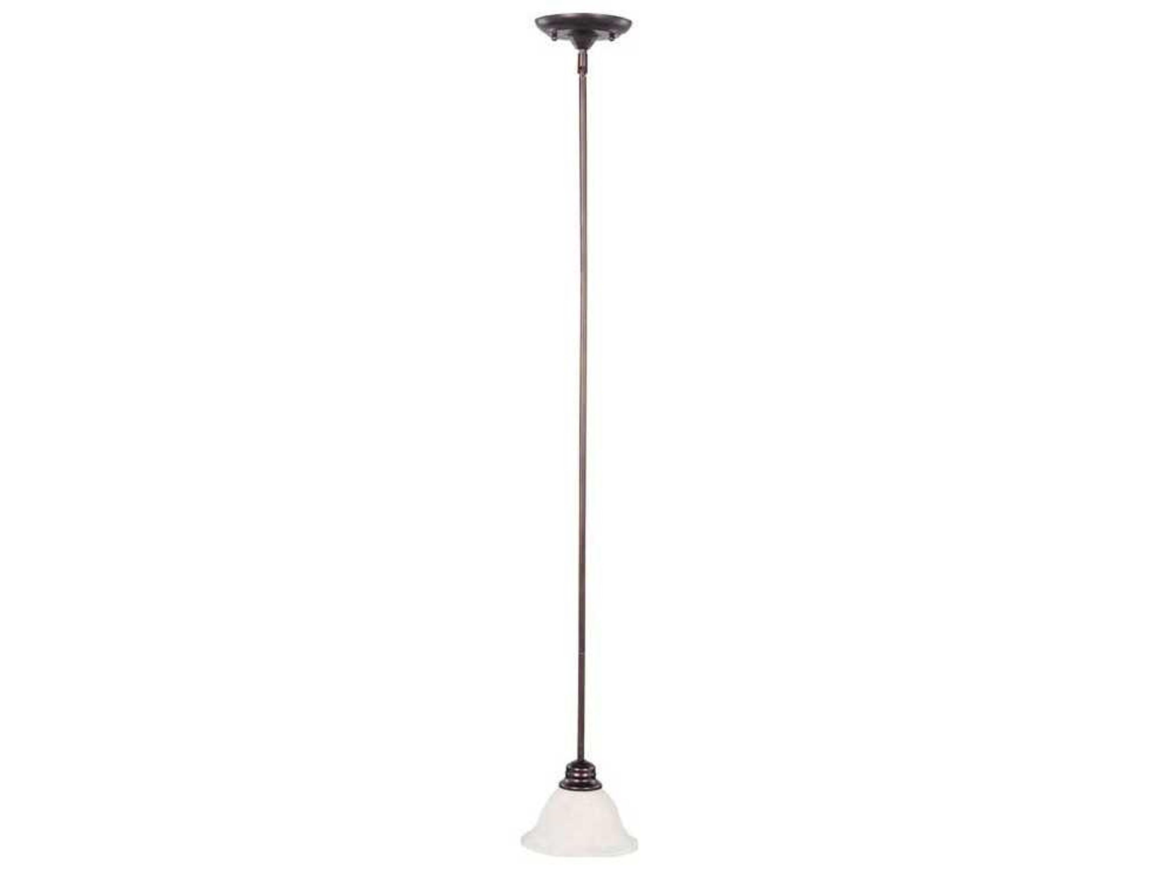 Maxim Lighting 1-Light Oil Rubbed Bronze Glass Bell Mini Pendant