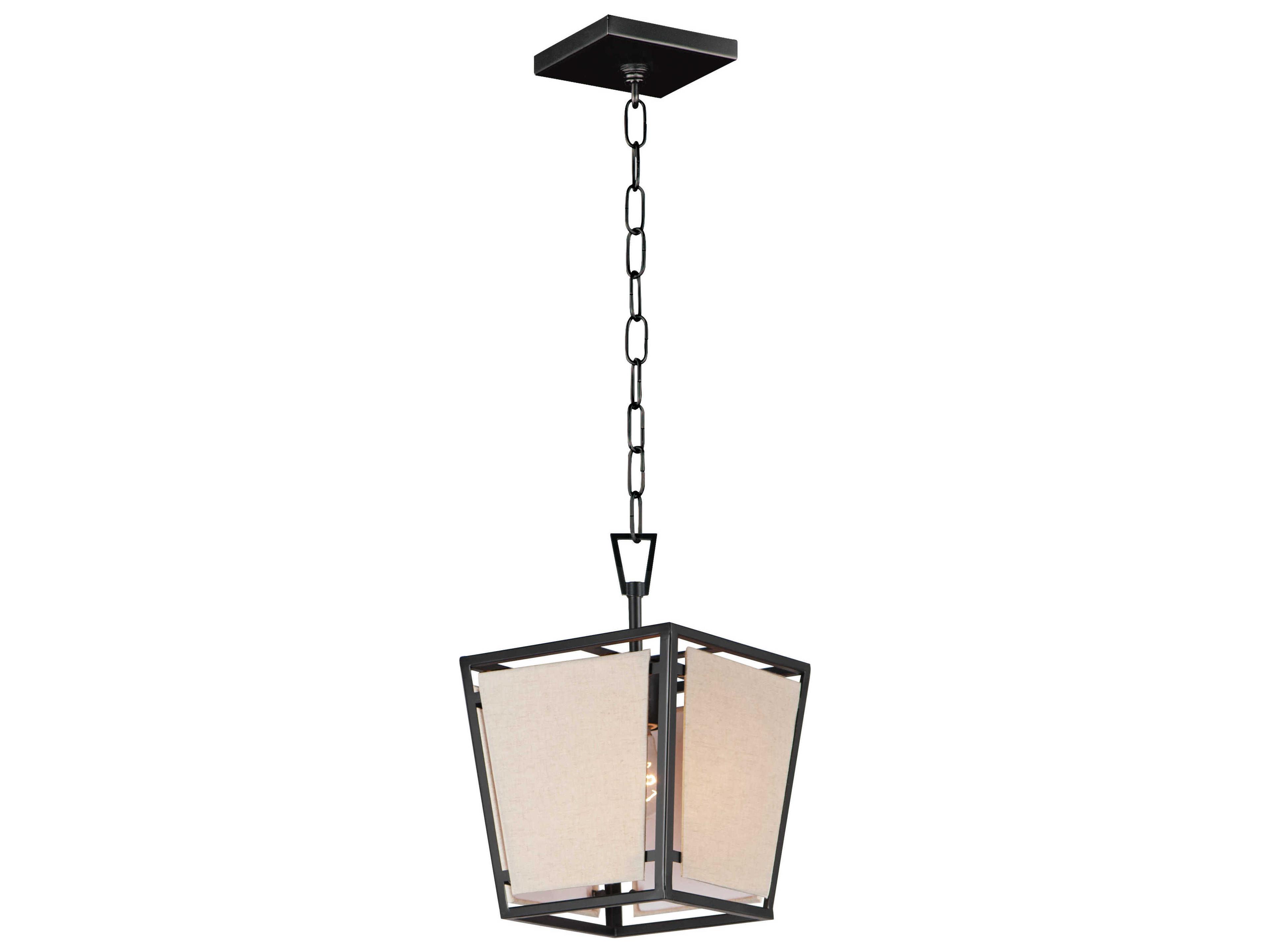 Montauk 1-Light Black Geometric Mini Pendant