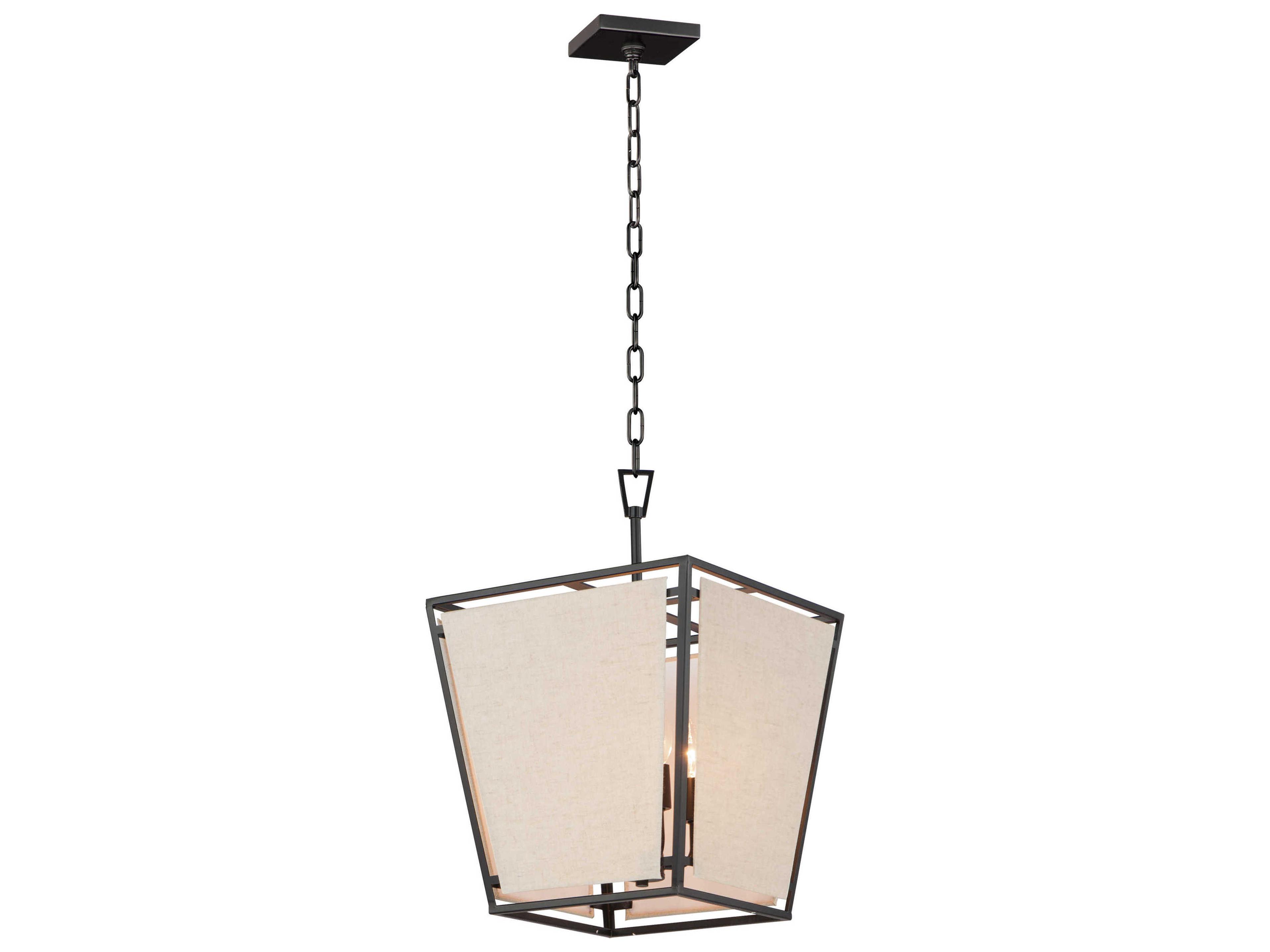 Montauk 4-Light Black Geometric Pendant